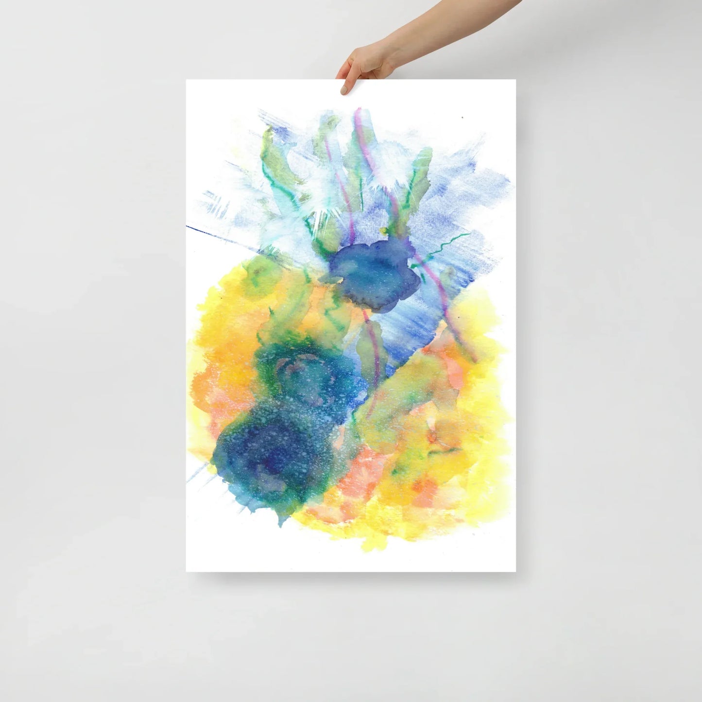 Affiche Aquarelle Abstraite RDJ 31 - Laure Leprince - Artiste Peintre