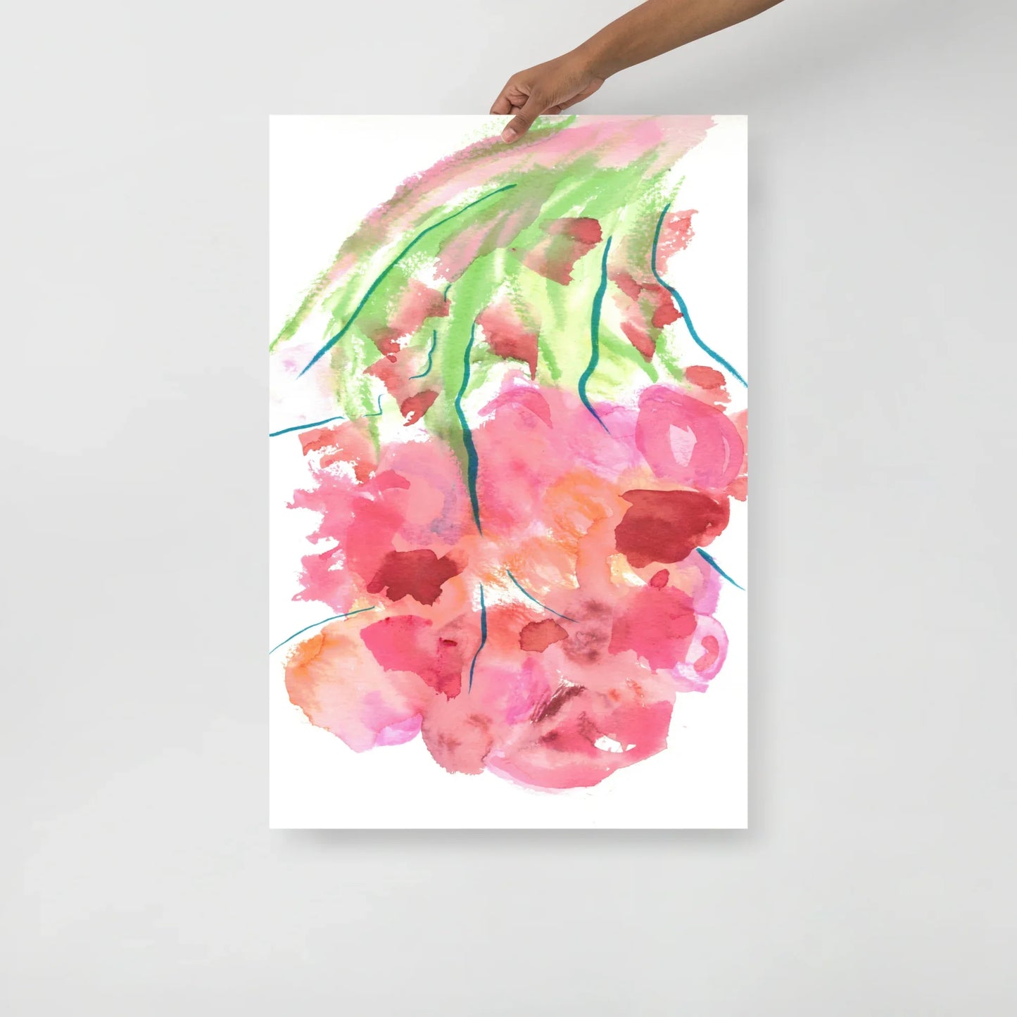 Affiche Aquarelle Abstraite RDJ 37 - Laure Leprince - Artiste Peintre