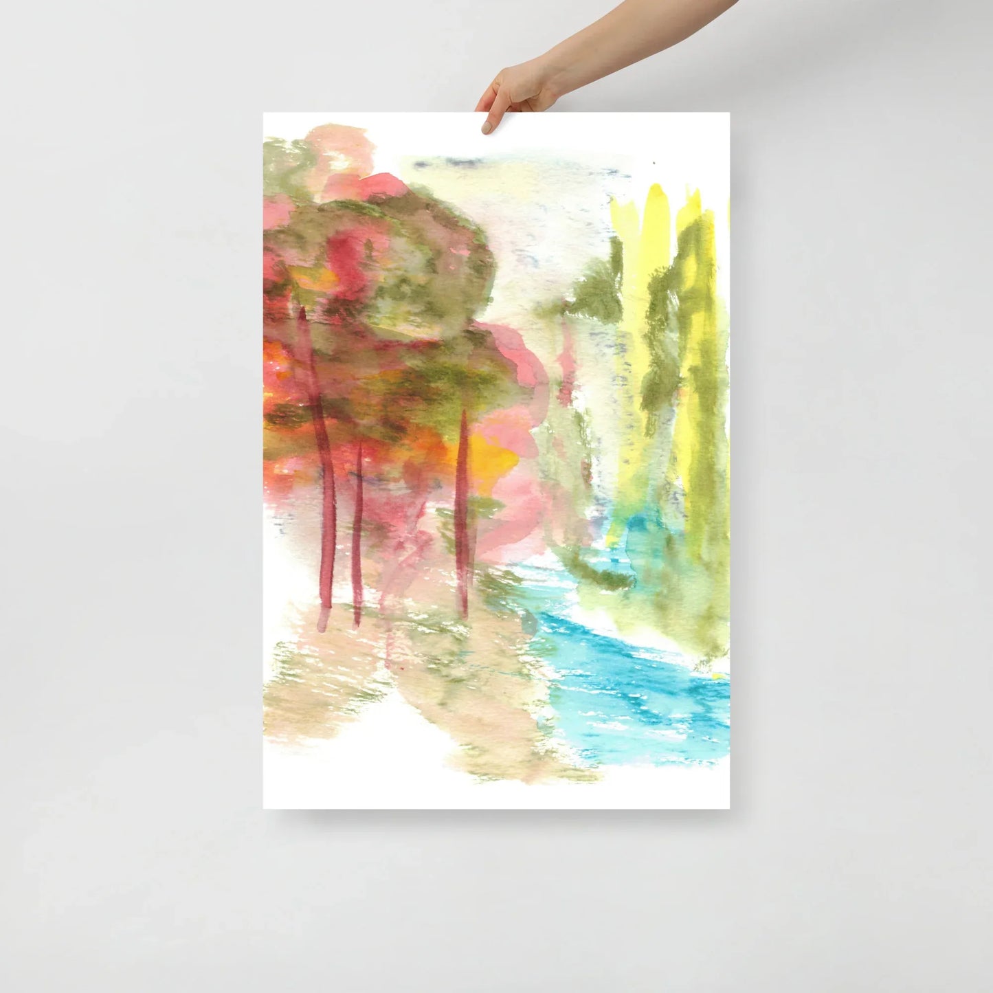 Affiche Aquarelle Abstraite RDJ 38 - Laure Leprince - Artiste Peintre