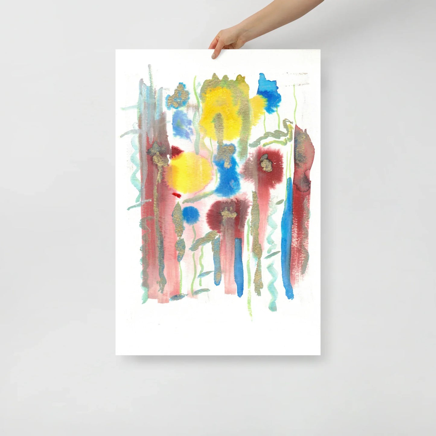 Affiche Aquarelle Abstraite RDJ 42 - Laure Leprince - Artiste Peintre