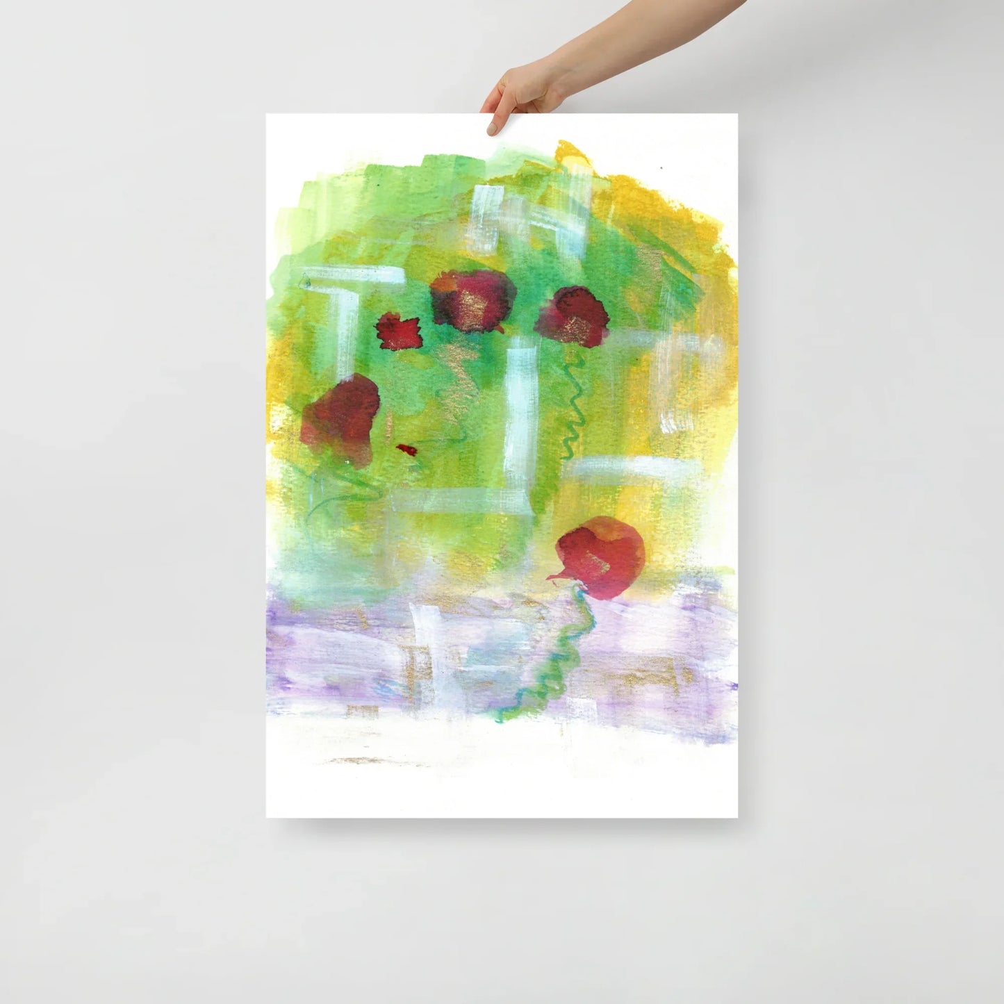 Affiche Aquarelle Abstraite RDJ 45 - Laure Leprince - Artiste Peintre