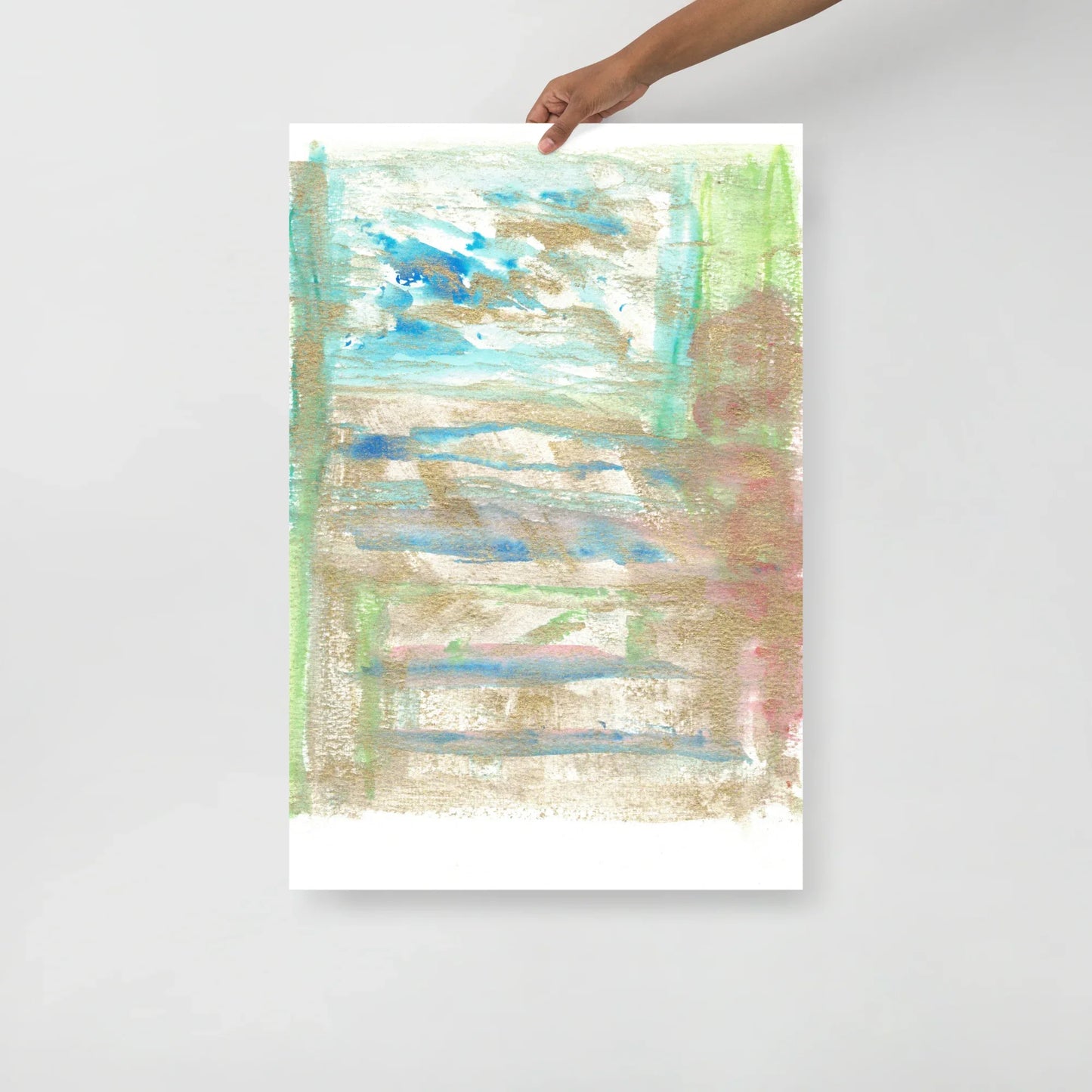 Affiche Aquarelle Abstraite RDJ 48 - Laure Leprince - Artiste Peintre