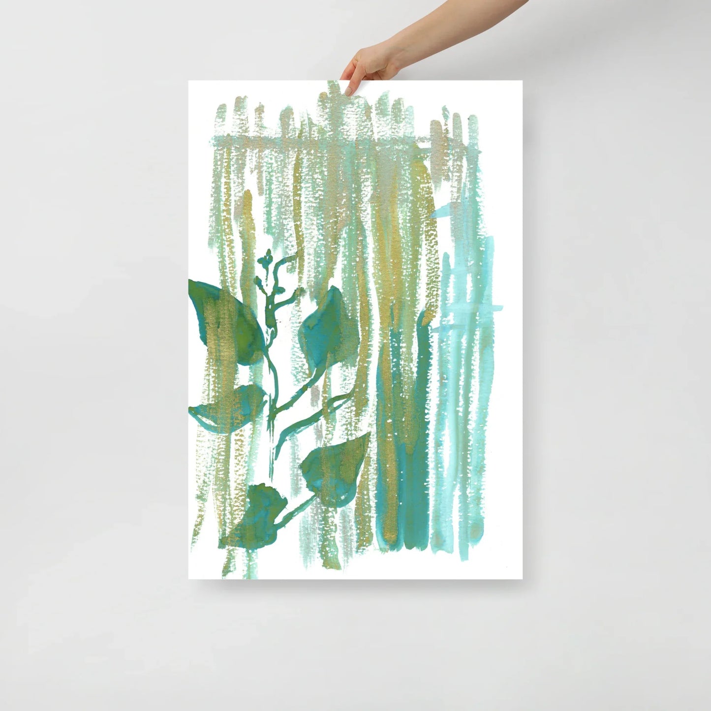 Affiche Aquarelle Abstraite RDJ 49 - Laure Leprince - Artiste Peintre