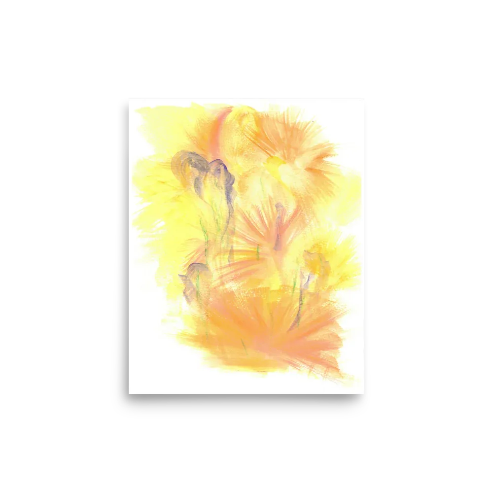 Poster Aquarelle Abstraite RDJ 1 - Laure Leprince - Artiste Peintre