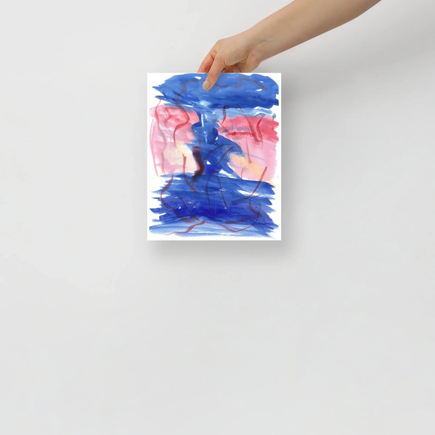 Affiche Aquarelle Abstraire RDJ 5 - Laure Leprince - Artiste Peintre