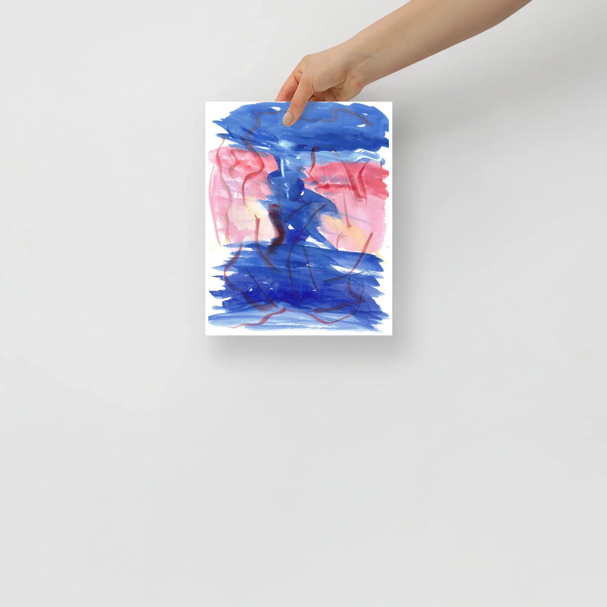 Affiche Aquarelle Abstraire RDJ 5 - Laure Leprince - Artiste Peintre