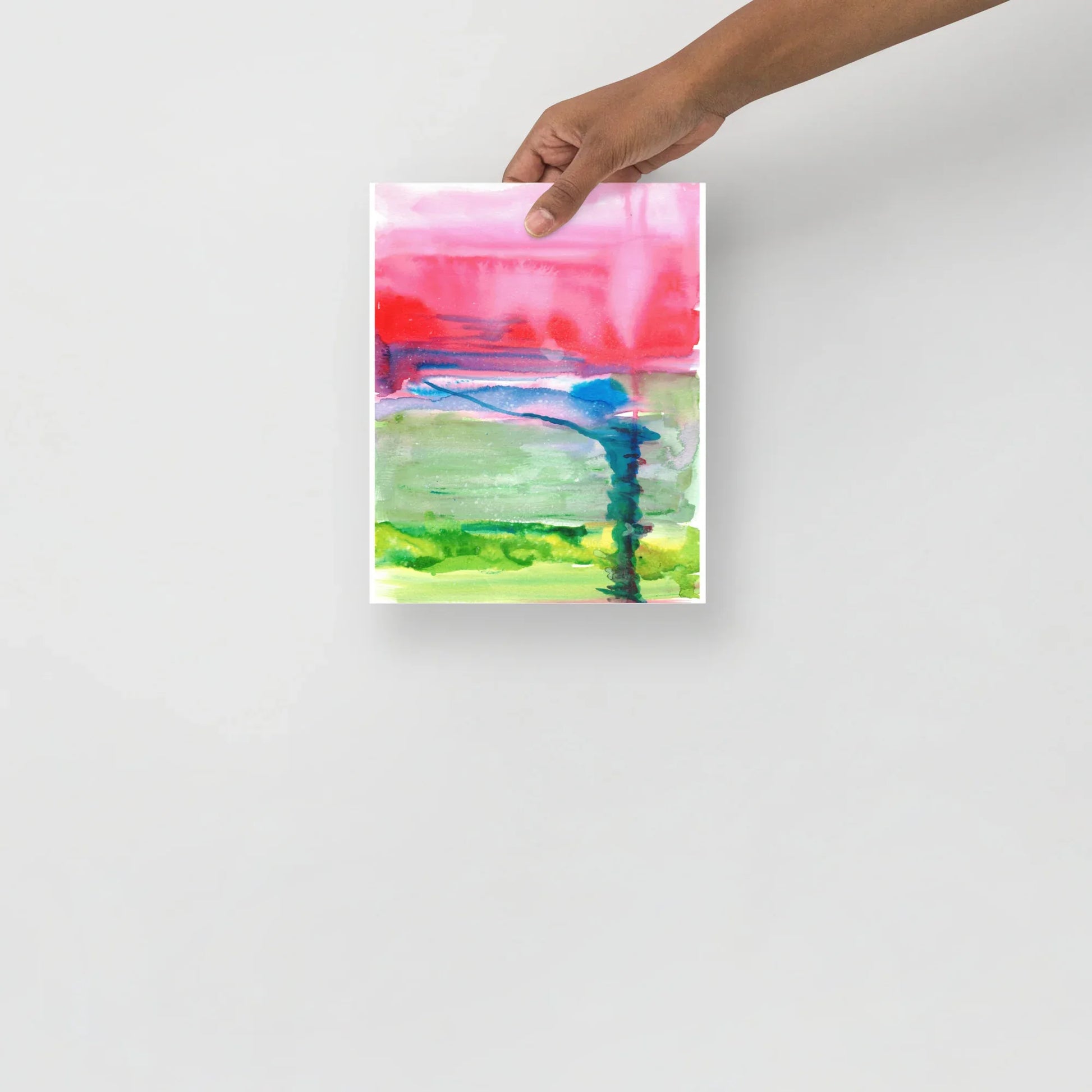 Affiche Aquarelle Abstraire RDJ 15 - Laure Leprince - Artiste Peintre