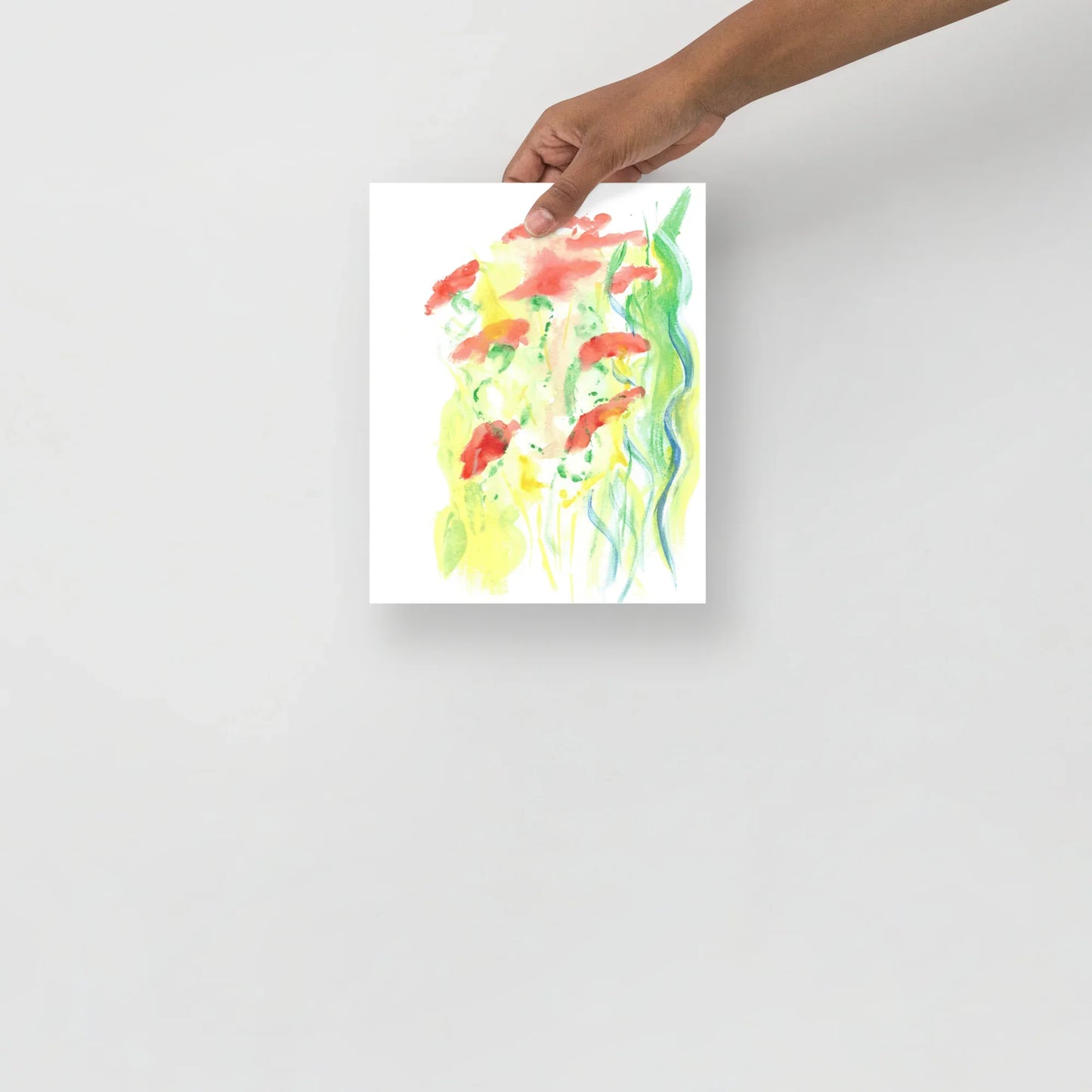 Affiche Aquarelle Abstraite RDJ 18 - Laure Leprince - Artiste Peintre
