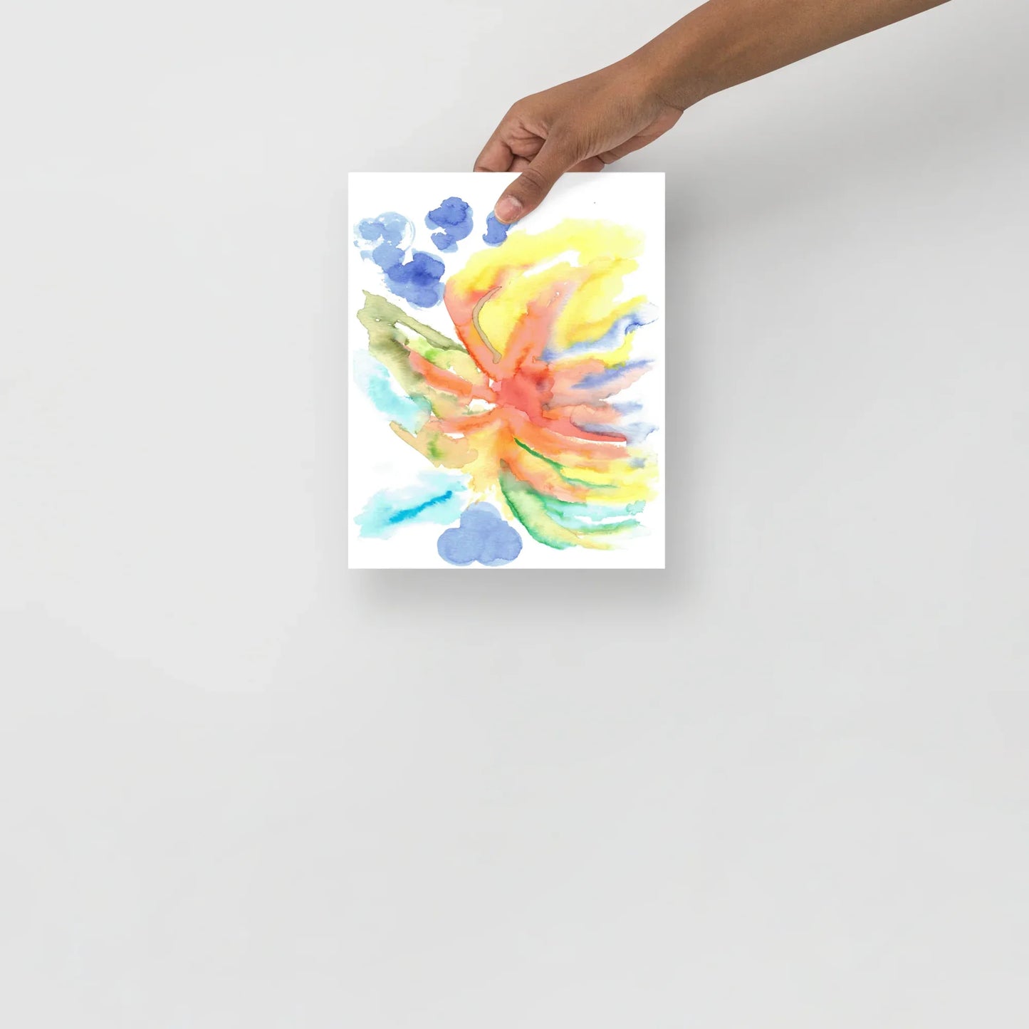 Affiche Aquarelle Abstraite RDJ 27 - Laure Leprince - Artiste Peintre