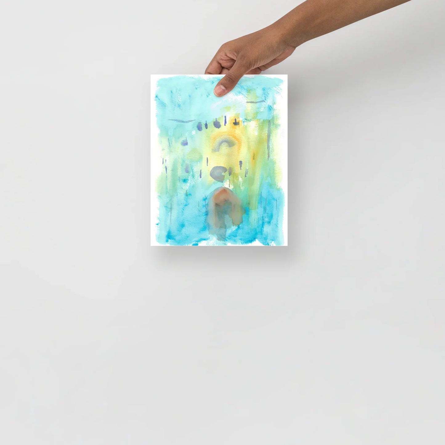 Affiche Aquarelle Abstraite RDJ 30 - Laure Leprince - Artiste Peintre