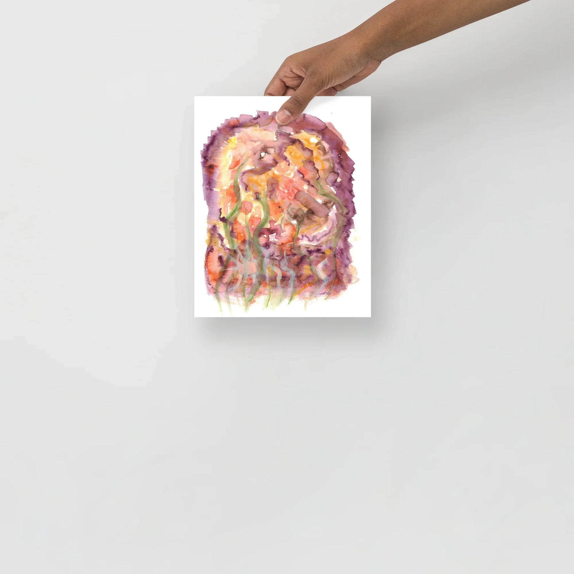 Affiche Aquarelle Abstraite RDJ 34 - Laure Leprince - Artiste Peintre