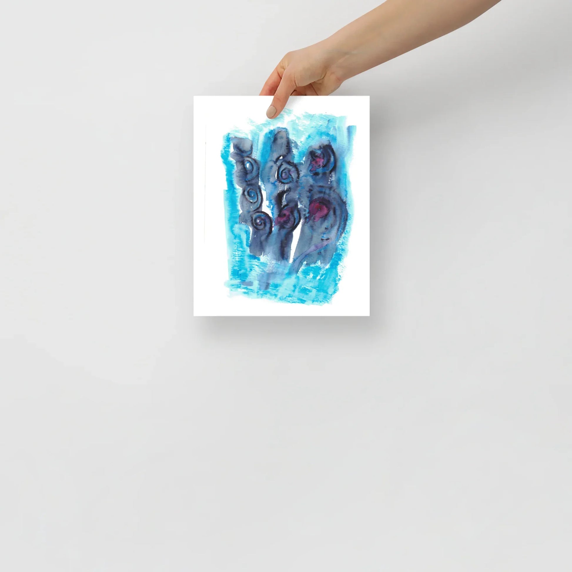 Affiche Aquarelle Abstraite RDJ 35 - Laure Leprince - Artiste Peintre