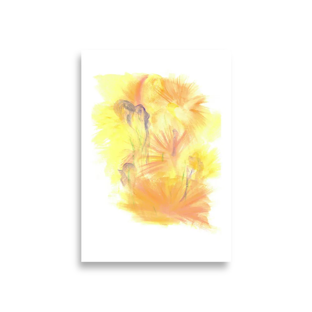 Poster Aquarelle Abstraite RDJ 1 - Laure Leprince - Artiste Peintre