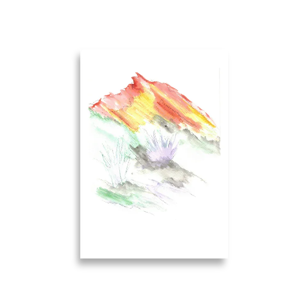 Affiche Aquarelle Abstraite RDJ 3 - Laure Leprince - Artiste Peintre