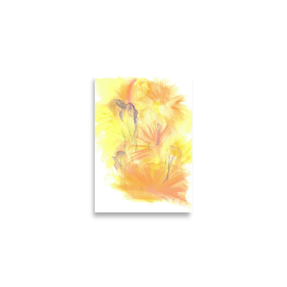Poster Aquarelle Abstraite RDJ 1 - Laure Leprince - Artiste Peintre