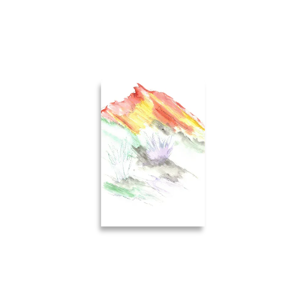 Affiche Aquarelle Abstraite RDJ 3 - Laure Leprince - Artiste Peintre