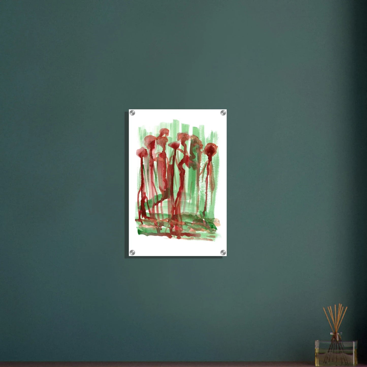 Impression sur acrylique brillante Forest Choir | Art contemporain par Laure Leprince - Laure Leprince - Artiste Peintre