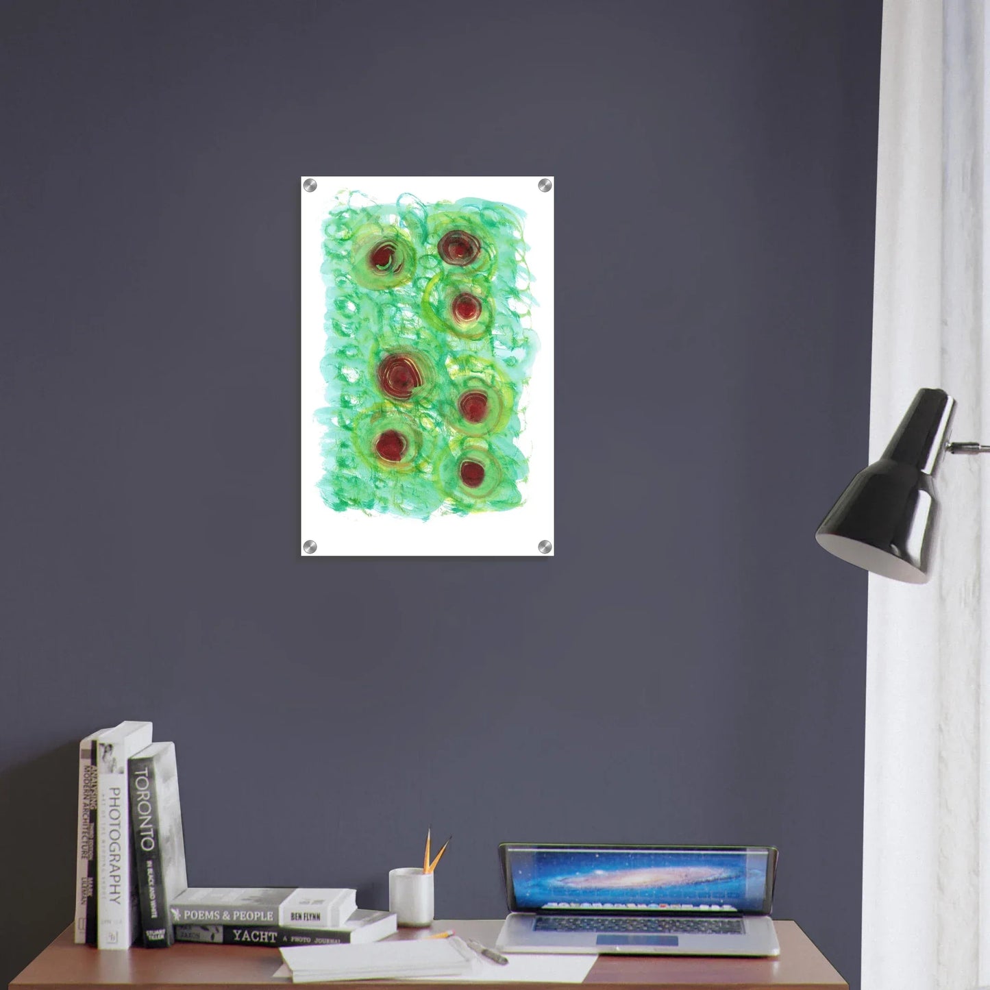 Impression sur acrylique brillante Green Echo | Art contemporain par Laure Leprince - Laure Leprince - Artiste Peintre