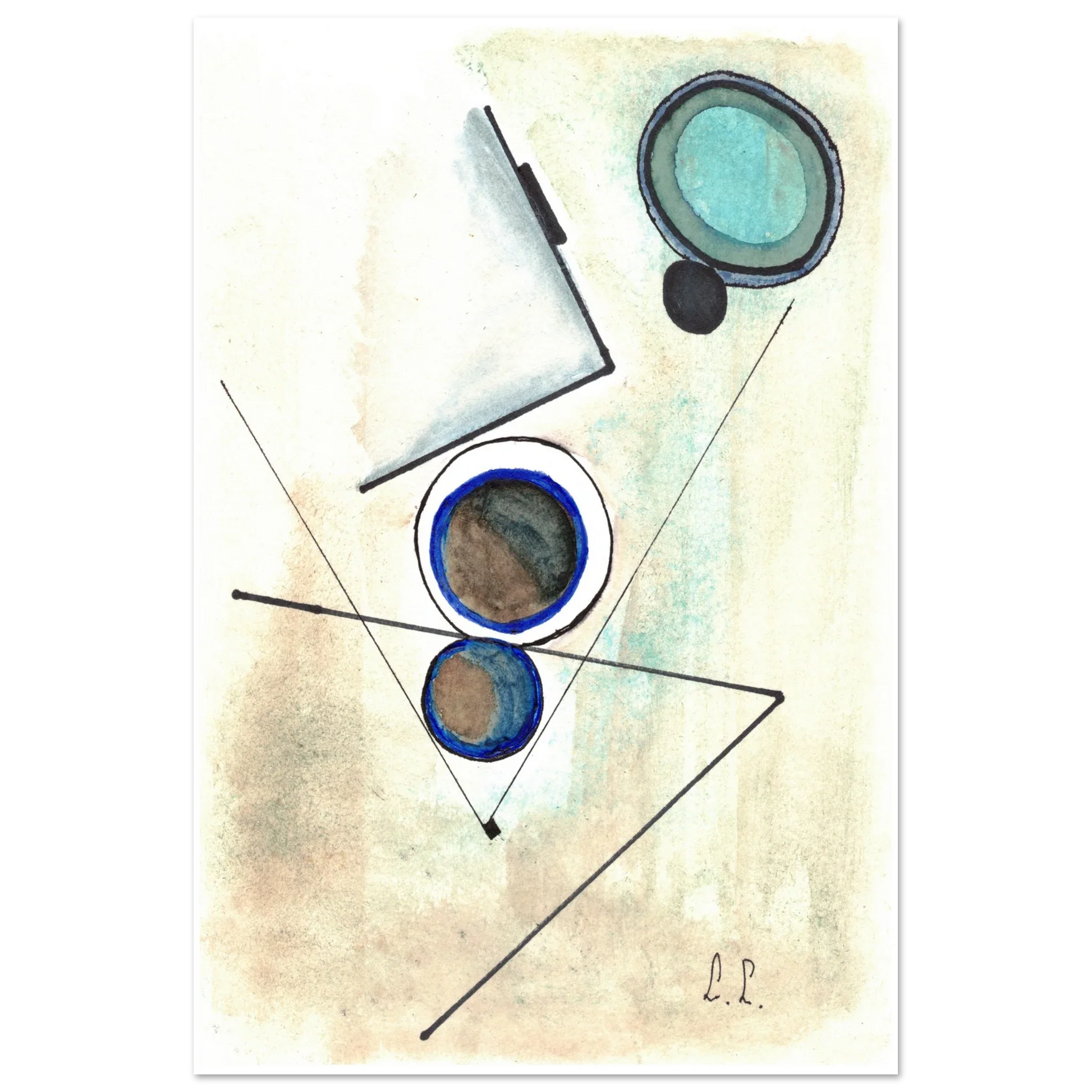 Affiche premium sur papier mat – Art mural de qualité supérieure - Laure Leprince - Artiste Peintre