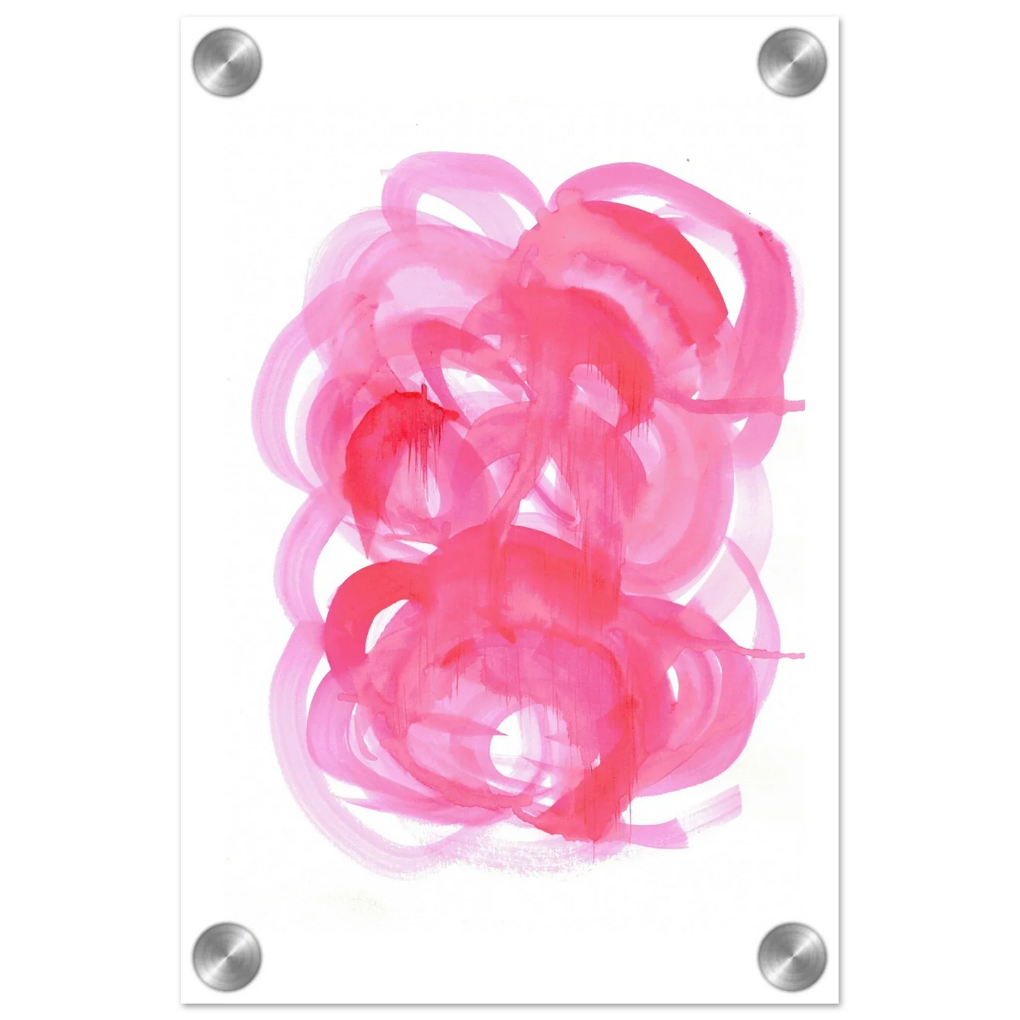 Impresion sur acrylique brillante Ruby Drift | Art contemporain par Laure Leprince - Laure Leprince - Artiste Peintre