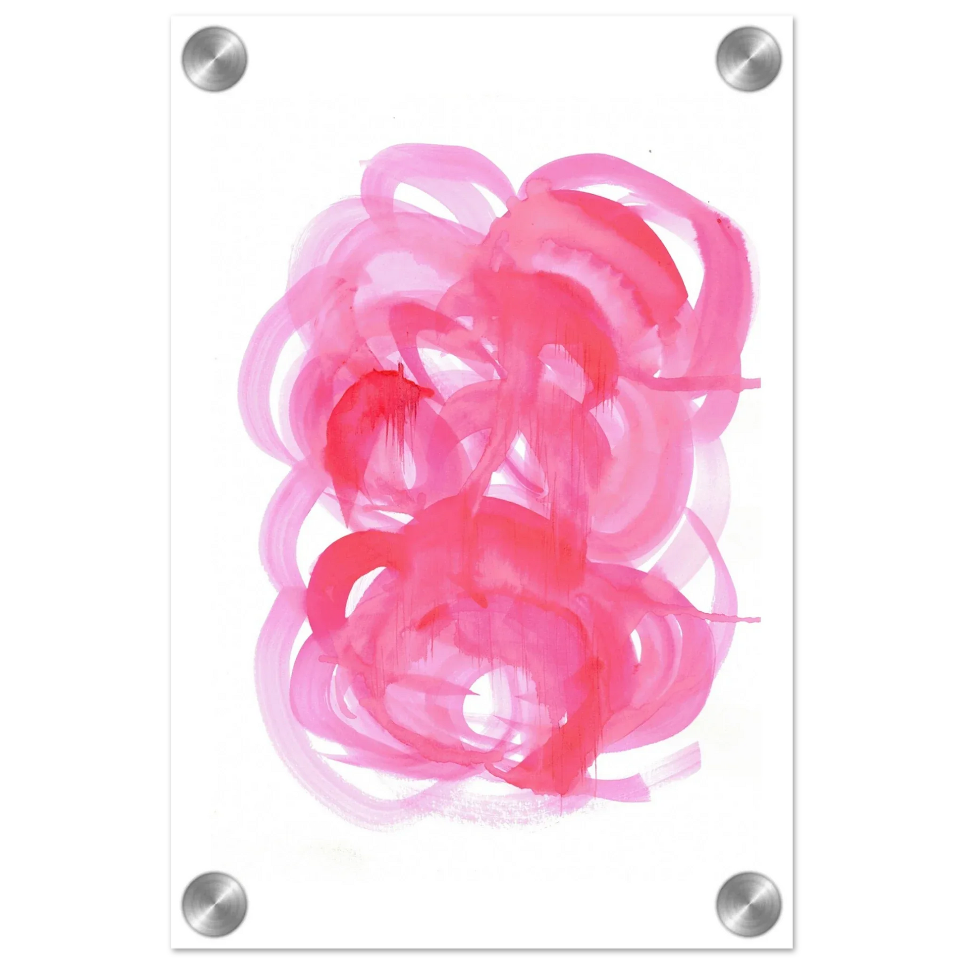 Impresion sur acrylique brillante Ruby Drift | Art contemporain par Laure Leprince - Laure Leprince - Artiste Peintre