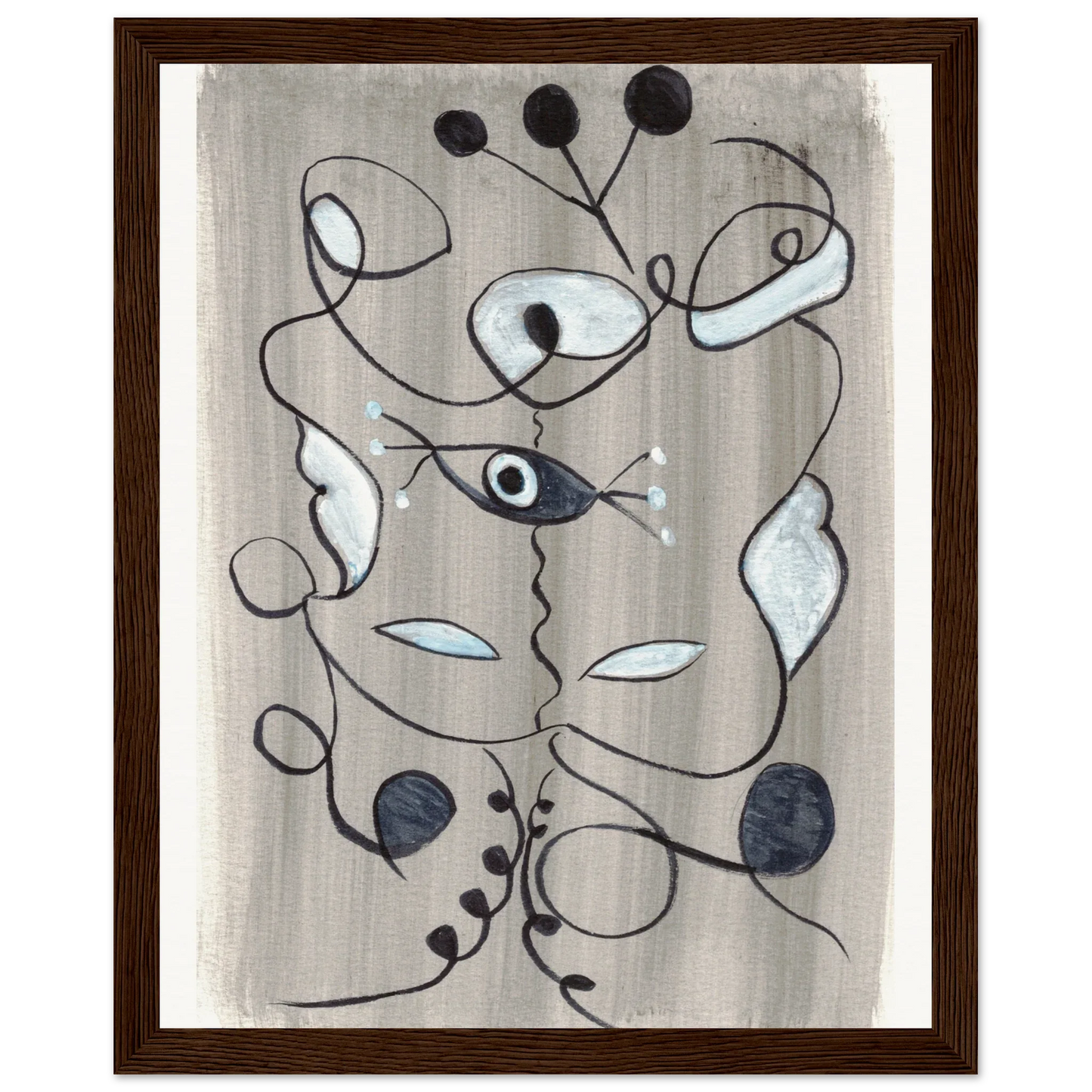 Affiche encadrée bois | Papier mat qualité musée | Aquarelle originale Laure Leprince - Laure Leprince - Artiste Peintre