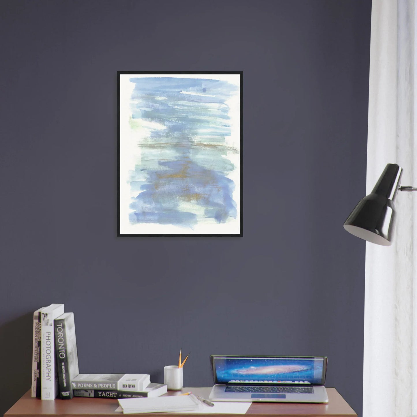 Affiche Encadrée Museum-Quality Matte Paper Aluminium Framed Poste Silent Water - Laure Leprince - Artiste Peintre