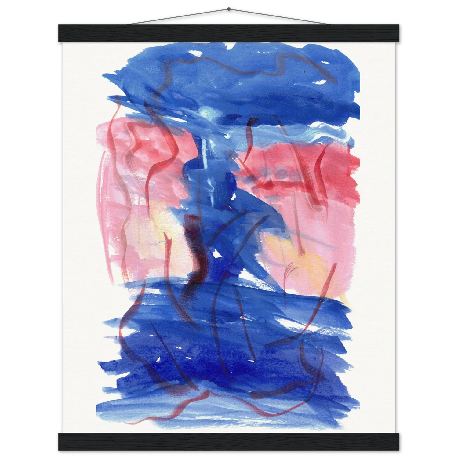 Museum-Quality Matte Paper Poster with Hanger Midnigth Siren - Laure Leprince - Artiste Peintre