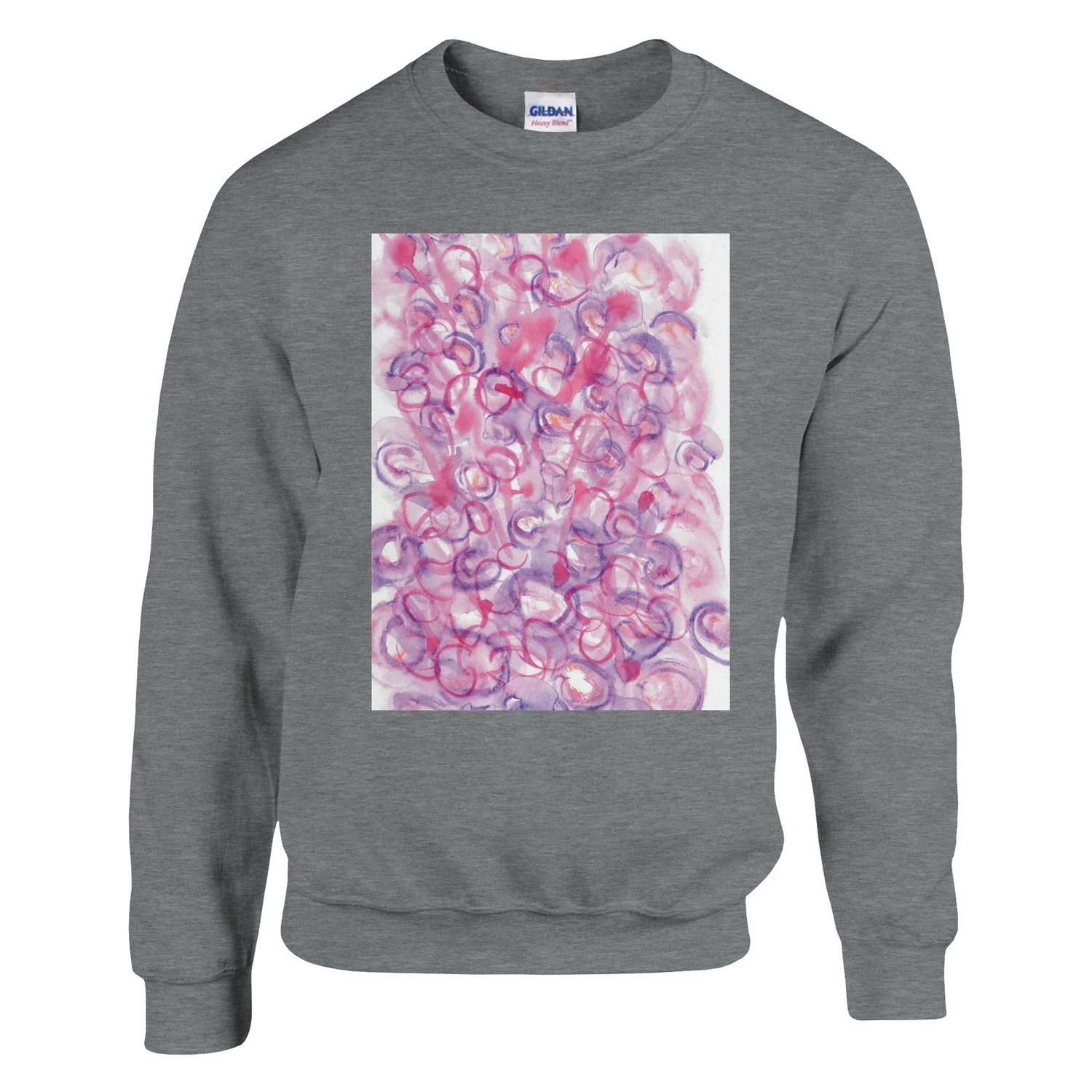 Sweatshirt Unisexe Classique Floraison intime– Impression Artistique Multicolore - Laure Leprince - Artiste Peintre