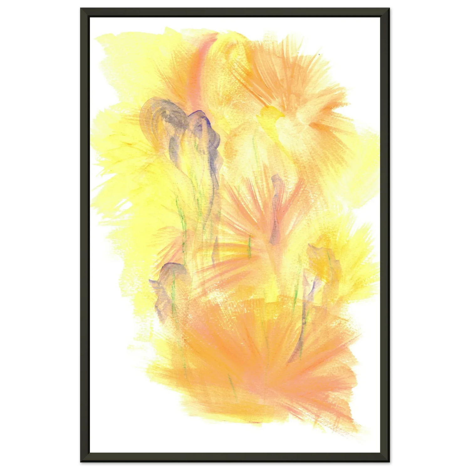 Classic Semi-Glossy Paper Metal Framed Poste Sun Whisper - Laure Leprince - Artiste Peintre