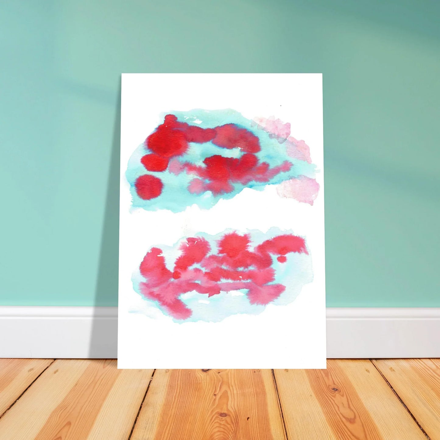 Premium Matte Paper Poster Aquarelle Originale RDJ3-7 - Laure Leprince - Artiste Peintre