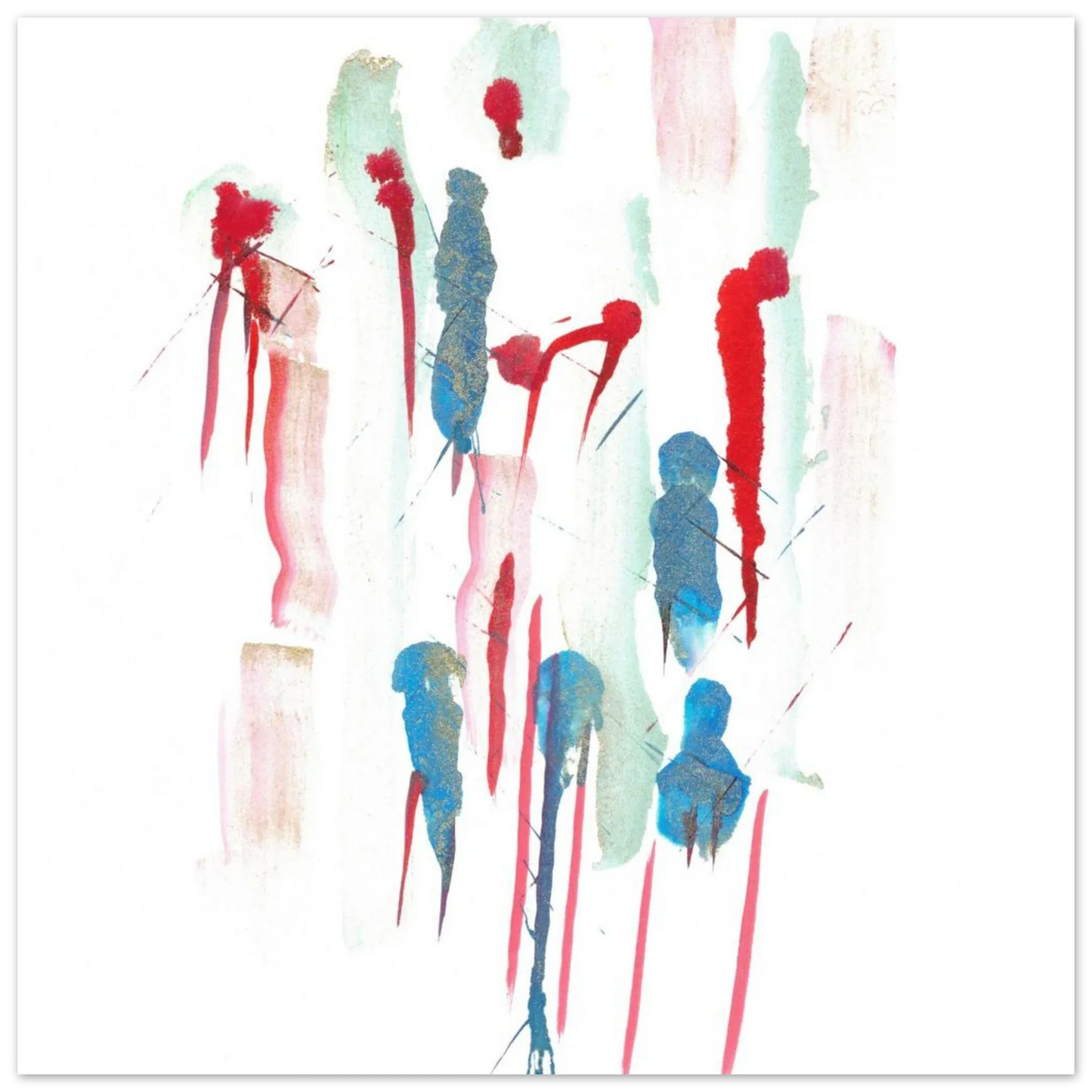 Premium Matte Paper Poster Aquarelle Originale RDJ3-9 - Laure Leprince - Artiste Peintre