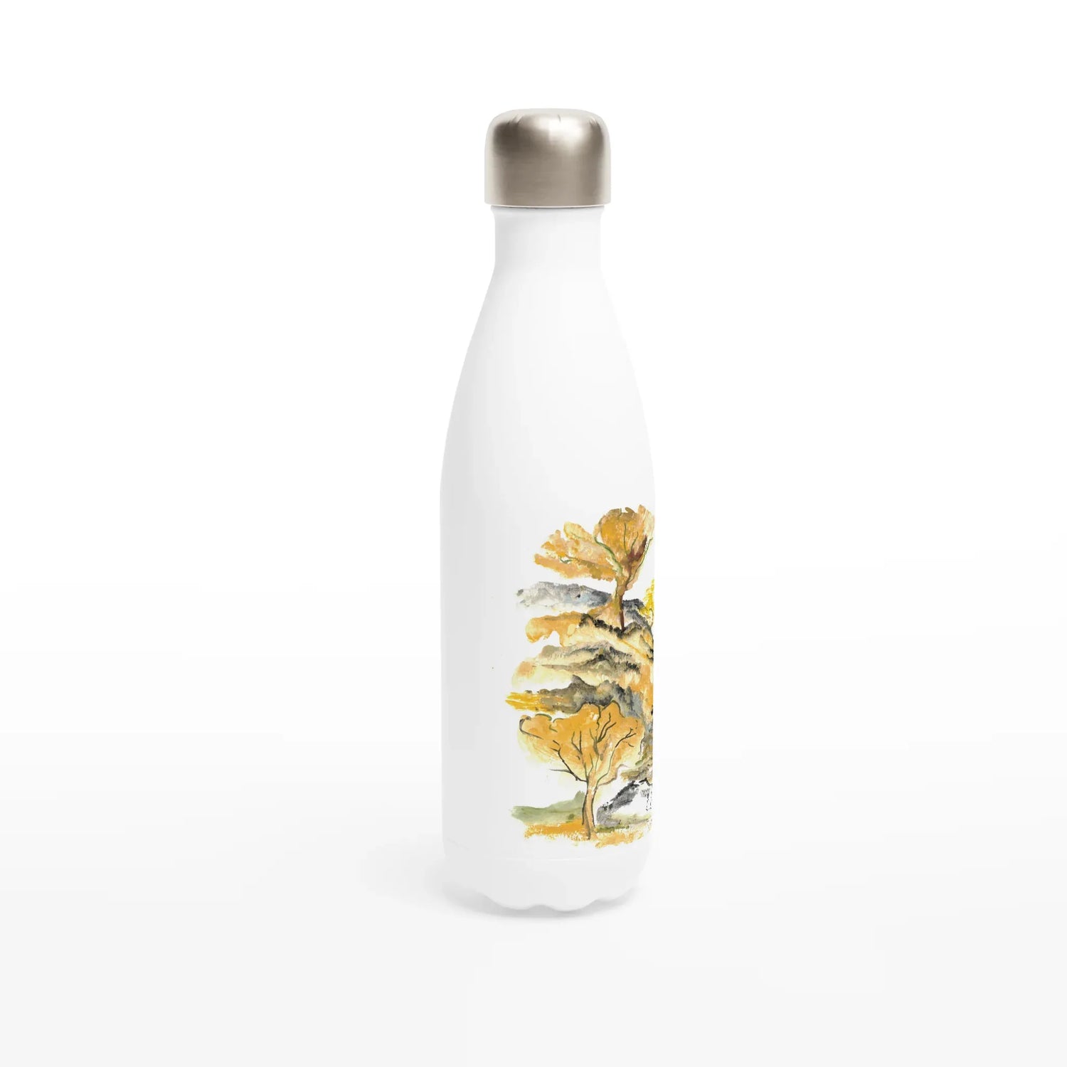 Bouteille isotherme en acier inoxydable 500 ml Colline d'or – Design artistique exclusif - Laure Leprince - Artiste Peintre