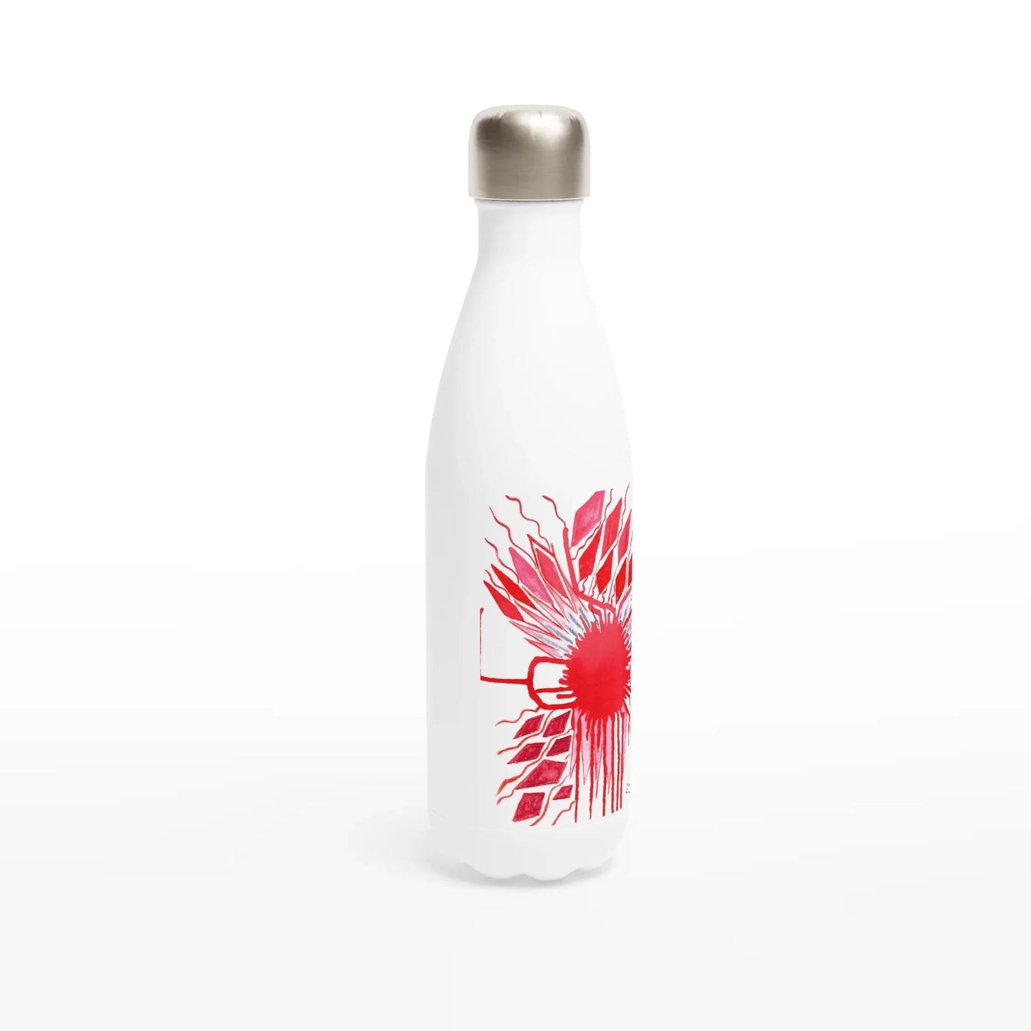 Bouteille isotherme en acier inoxydable 500 ml Rouge – Design artistique exclusif - Laure Leprince - Artiste Peintre