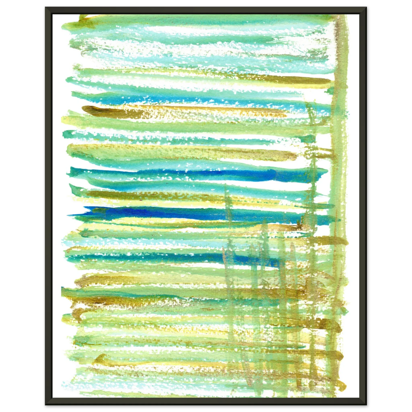 Classic Semi-Glossy Paper Metal Framed Poster Trame - Laure Leprince - Artiste Peintre