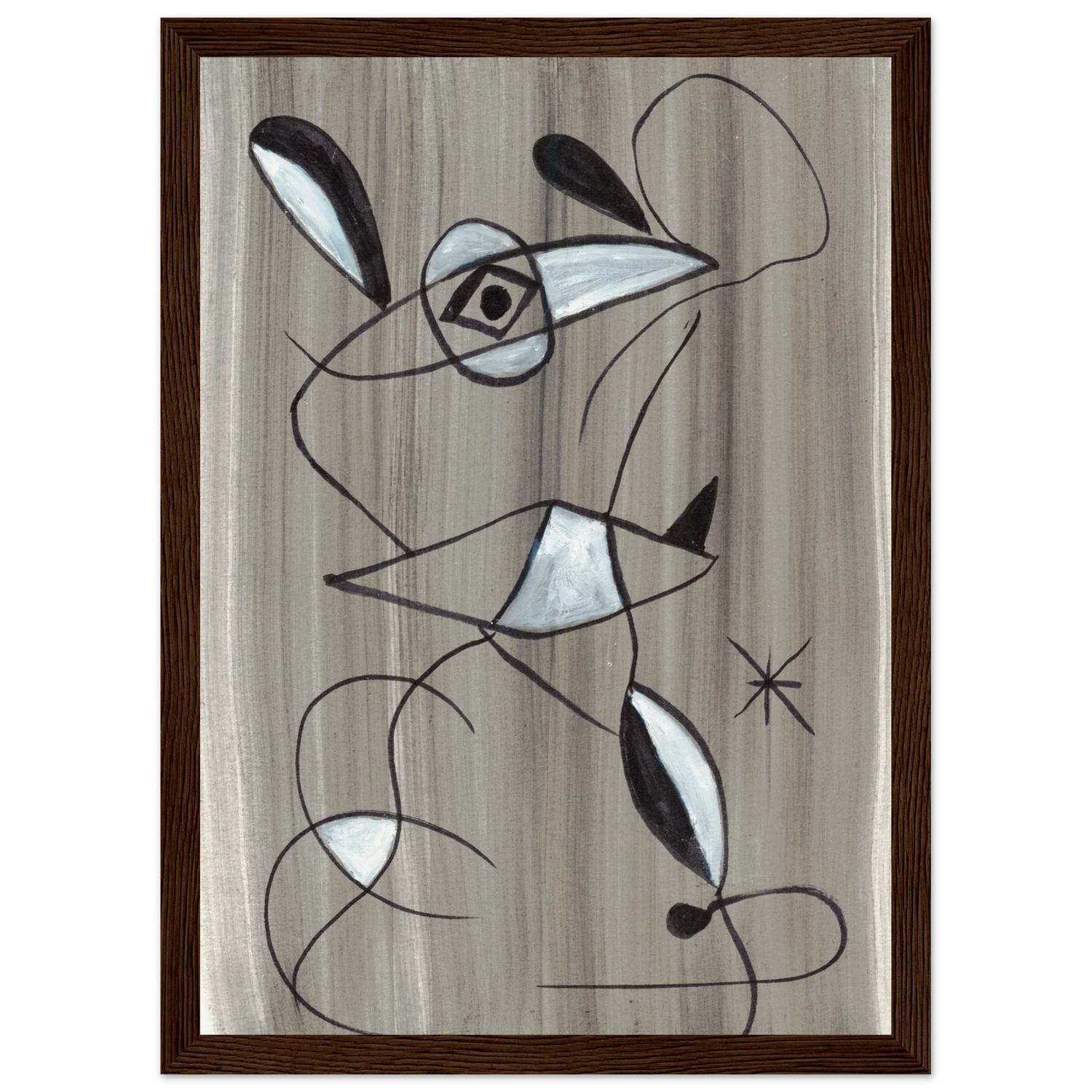 Affiche encadrée bois | Papier mat qualité musée | Aquarelle originale Laure Leprince - Laure Leprince - Artiste Peintre