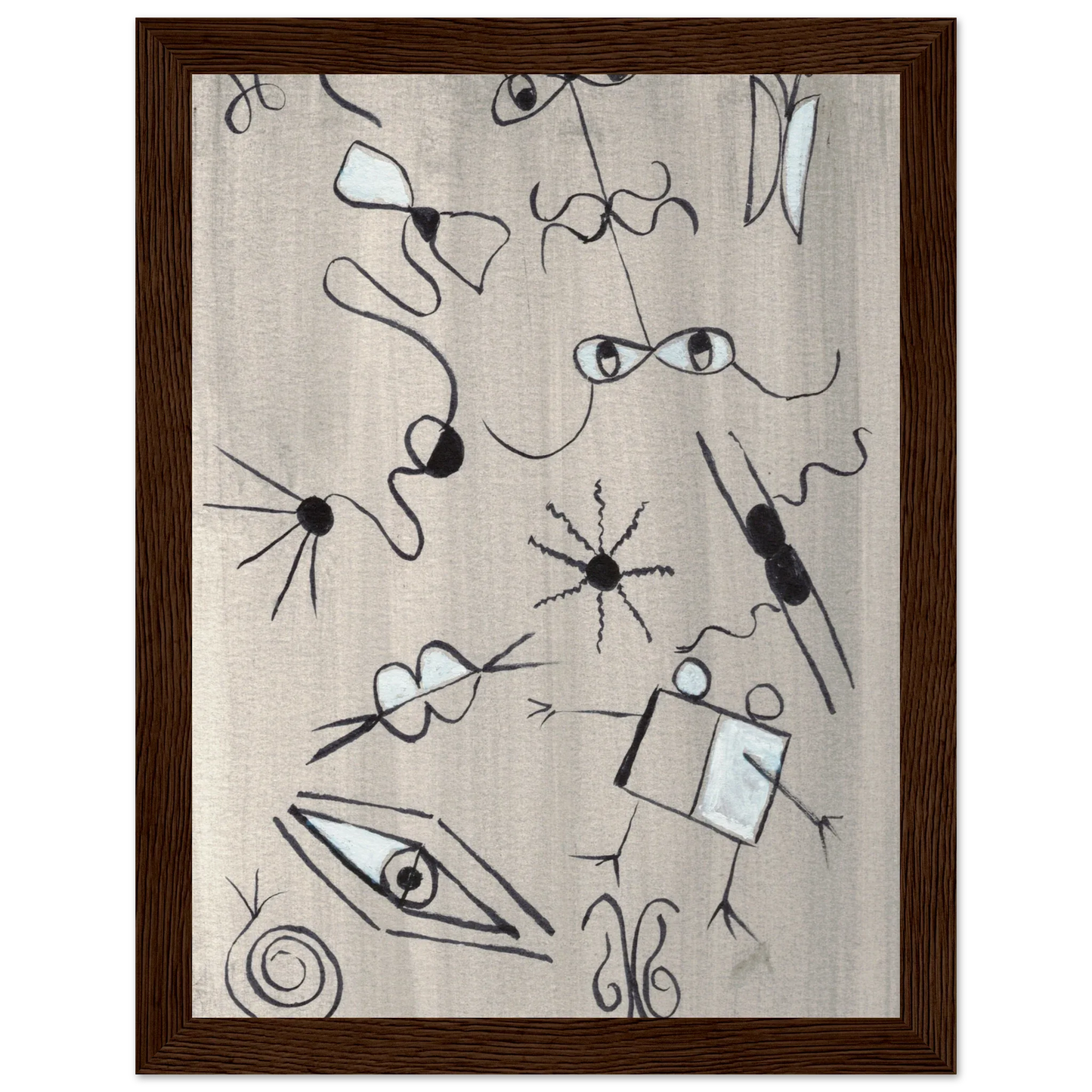 Affiche encadrée bois | Papier mat qualité musée | Aquarelle originale Laure Leprince - Laure Leprince - Artiste Peintre
