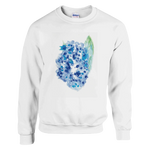 Sweatshirt Unisexe Classique – Impression Artistique Hortensia Celeste | Premium Cotton Blend - Laure Leprince - Artiste Peintre