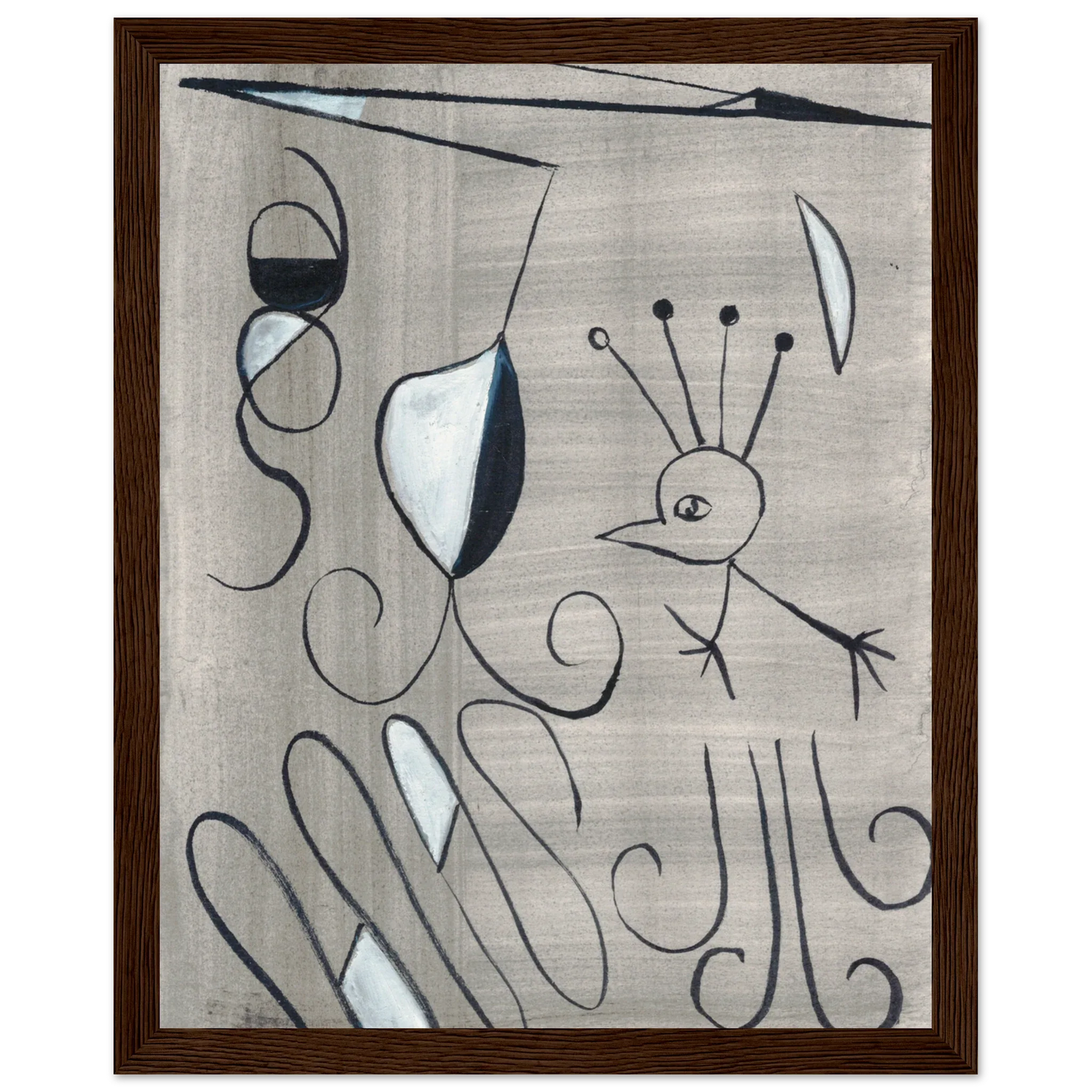 Affiche encadrée bois | Papier mat qualité musée | Aquarelle originale Laure Leprince - Laure Leprince - Artiste Peintre