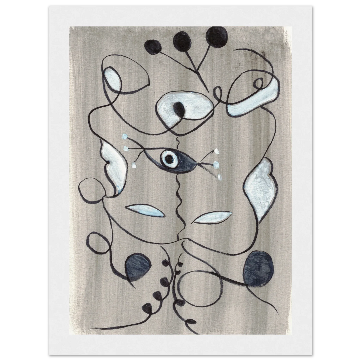 Affiche encadrée bois | Papier mat qualité musée | Aquarelle originale Laure Leprince - Laure Leprince - Artiste Peintre