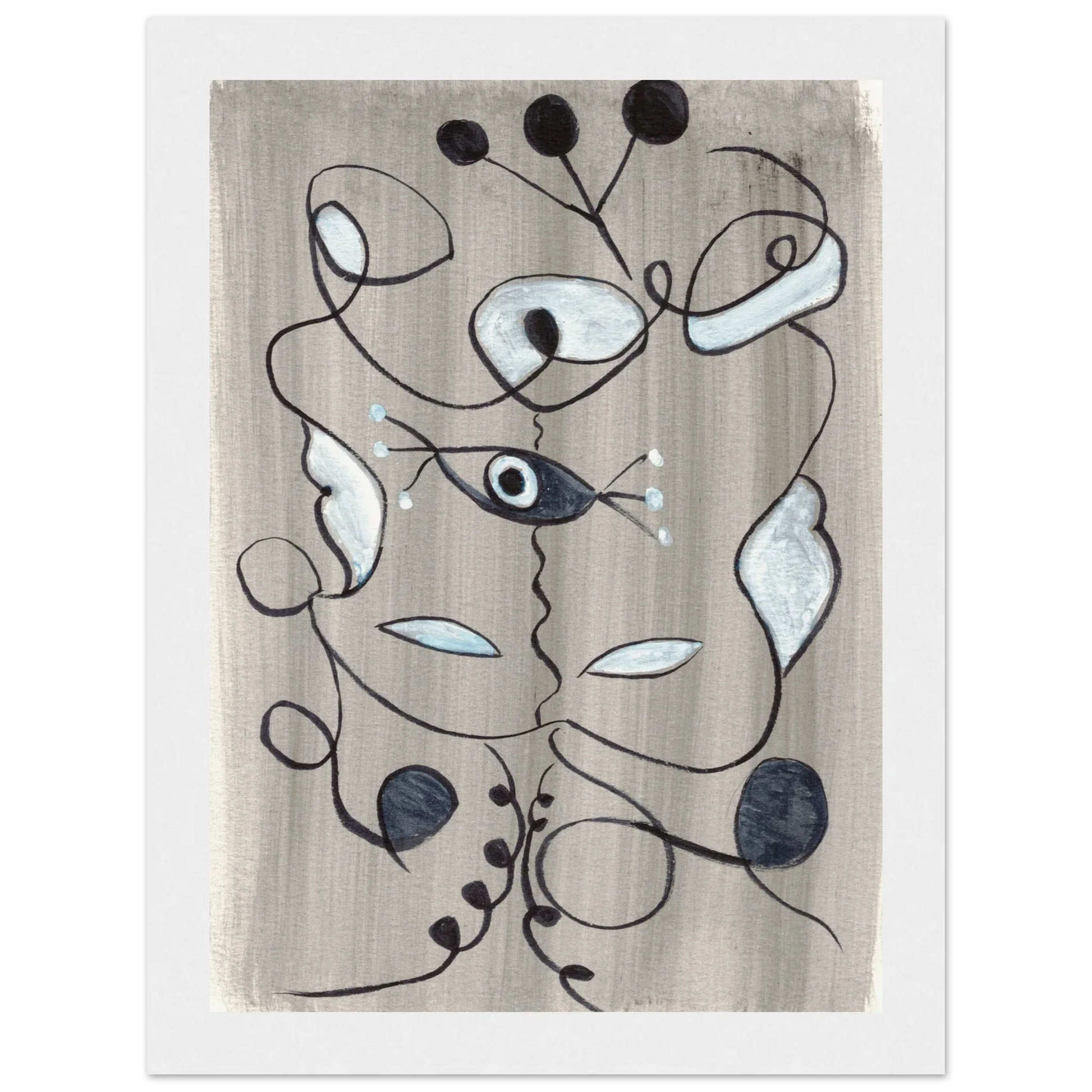 Affiche encadrée bois | Papier mat qualité musée | Aquarelle originale Laure Leprince - Laure Leprince - Artiste Peintre