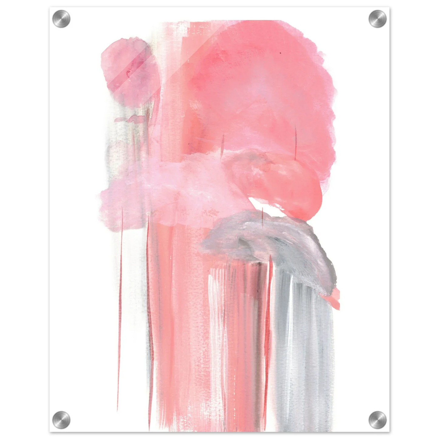Impression sur acrylique brillante Blush Cascade| Art contemporain par Laure Leprince - Laure Leprince - Artiste Peintre