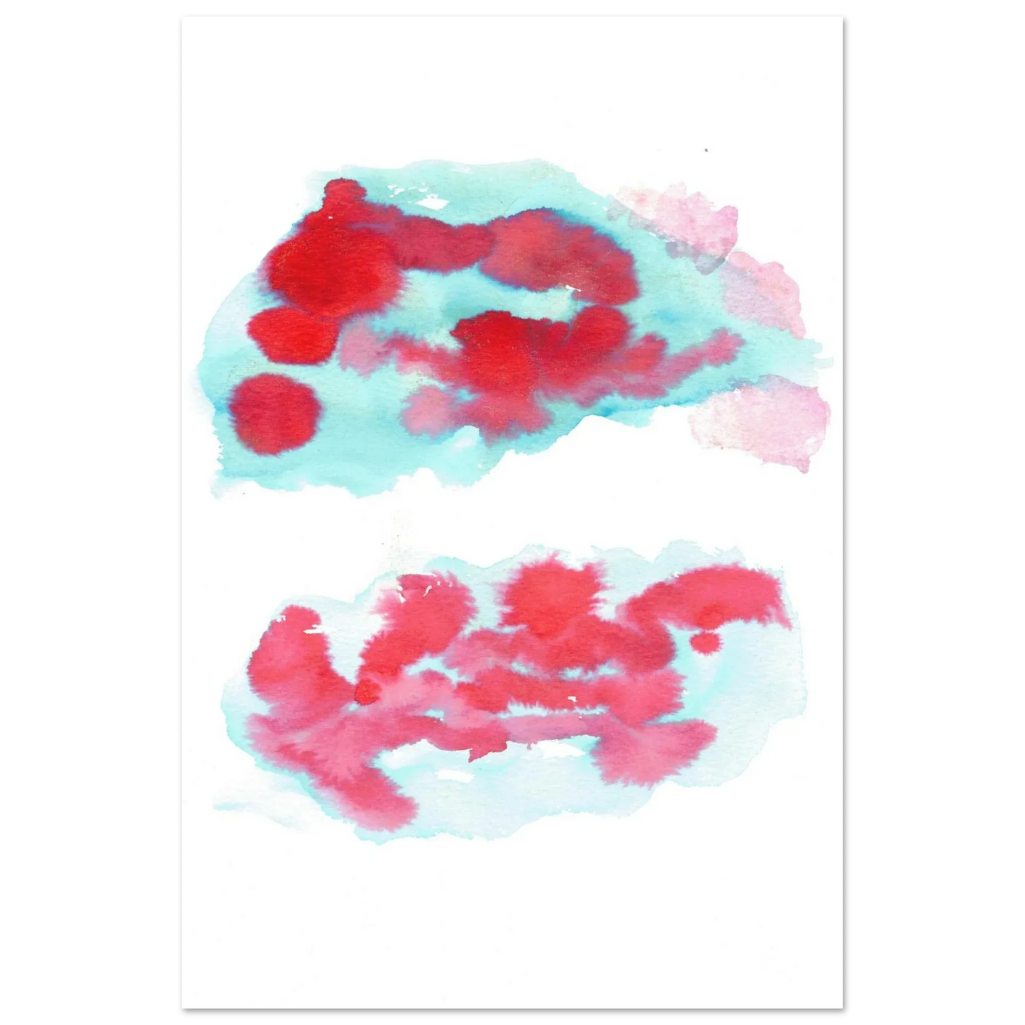 Premium Matte Paper Poster Aquarelle Originale RDJ3-7 - Laure Leprince - Artiste Peintre