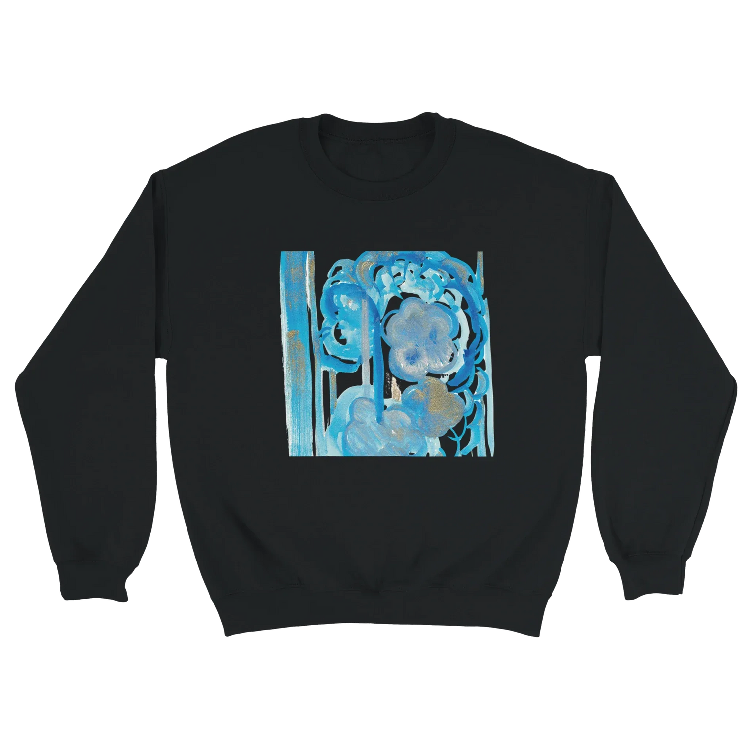 Sweatshirt Unisexe Classique Ocean Bloom – Impression Artistique Multicolore - Laure Leprince - Artiste Peintre