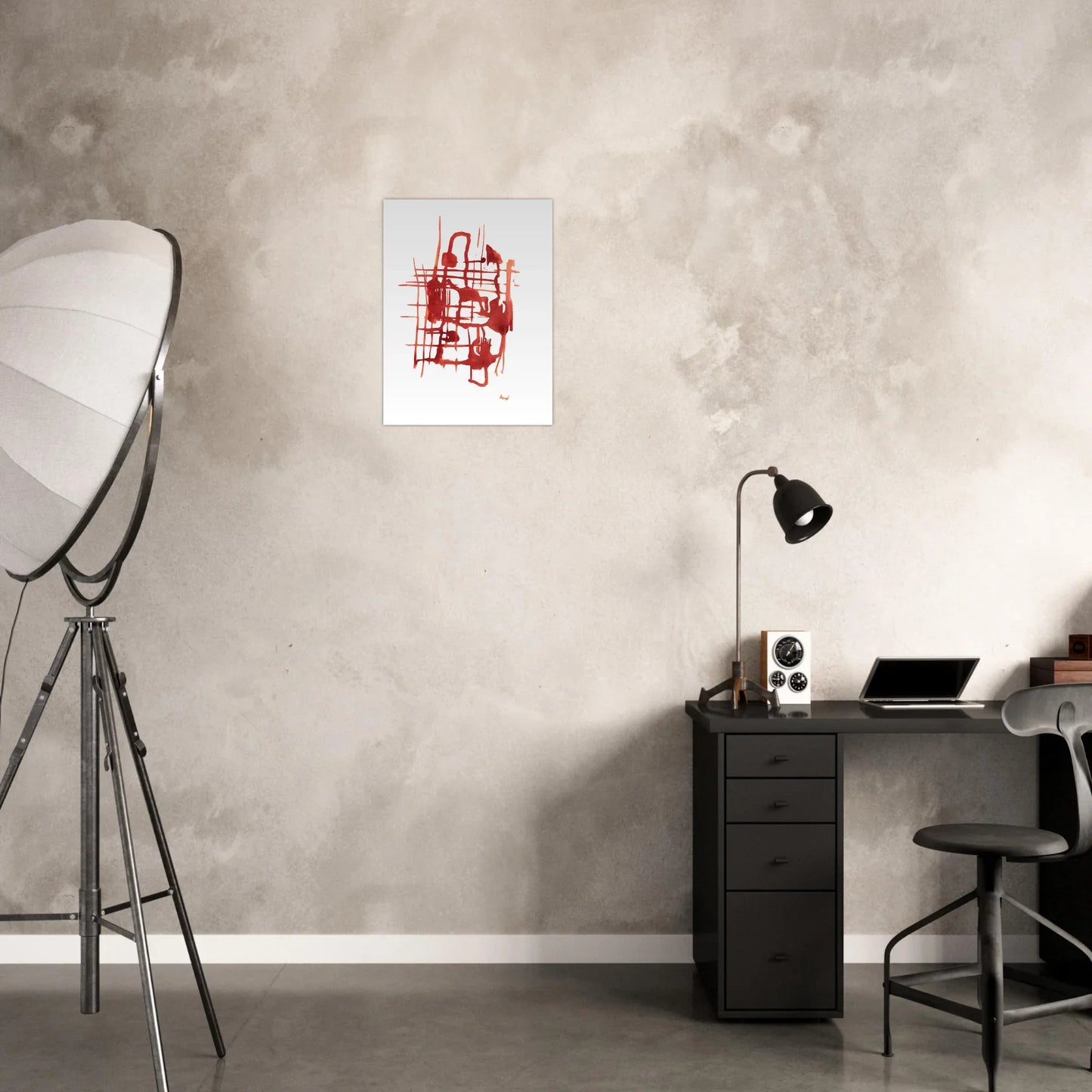 Affiche Encadrée Museum-Quality Matte Paper Wooden Framed Solar Frame - Laure Leprince - Artiste Peintre