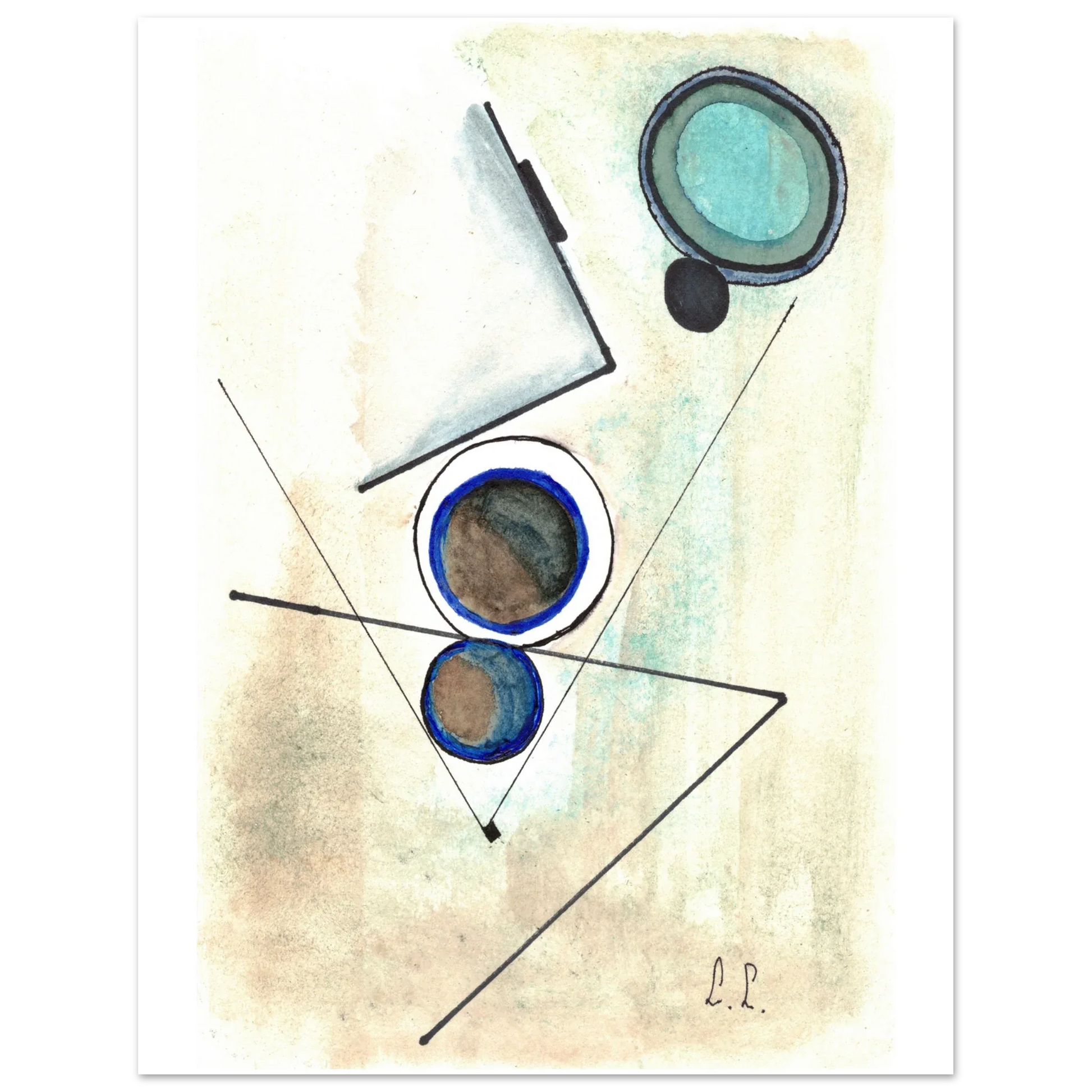 Affiche premium sur papier mat – Art mural de qualité supérieure - Laure Leprince - Artiste Peintre