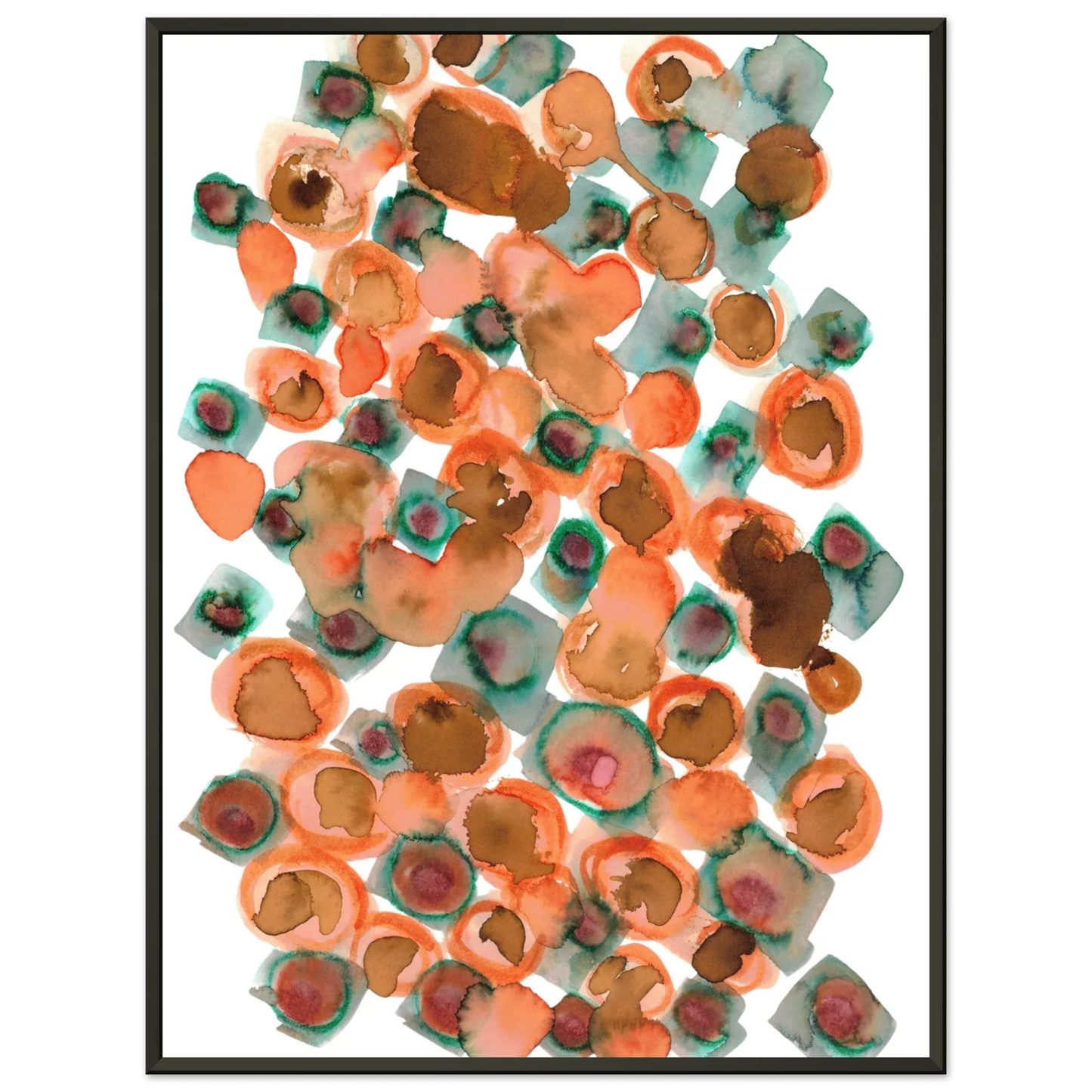 Classic Semi-Glossy Paper Metal Framed Poster Constellation D'ambre - Laure Leprince - Artiste Peintre