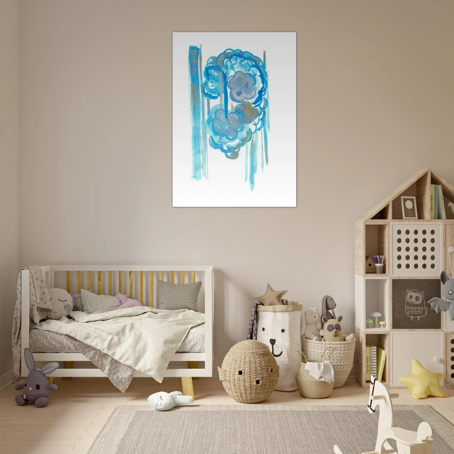 Premium Matte Paper Poster Aquarelle Originale RDJ3-18 - Laure Leprince - Artiste Peintre