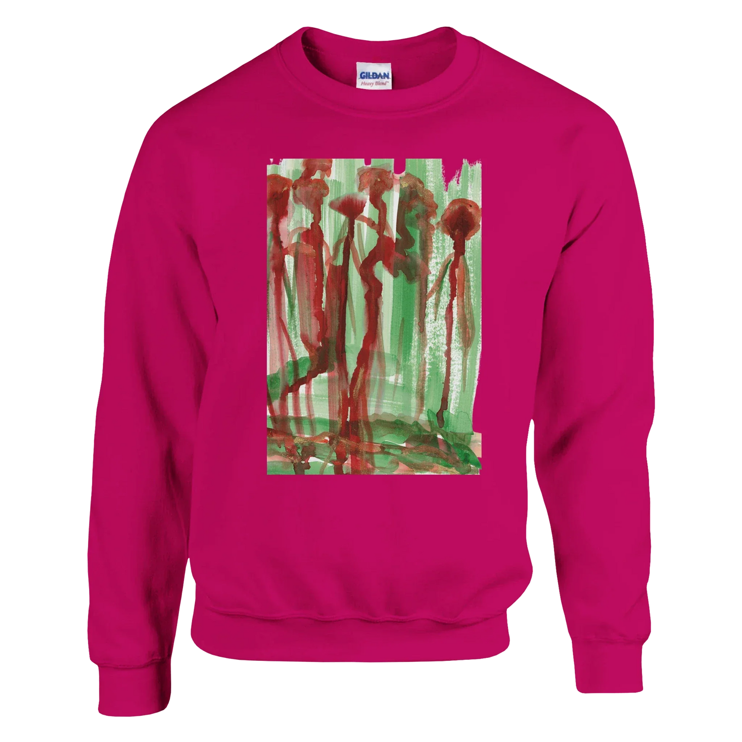 Sweatshirt Unisexe Classique Forest Choir – Impression Artistique Multicolore - Laure Leprince - Artiste Peintre