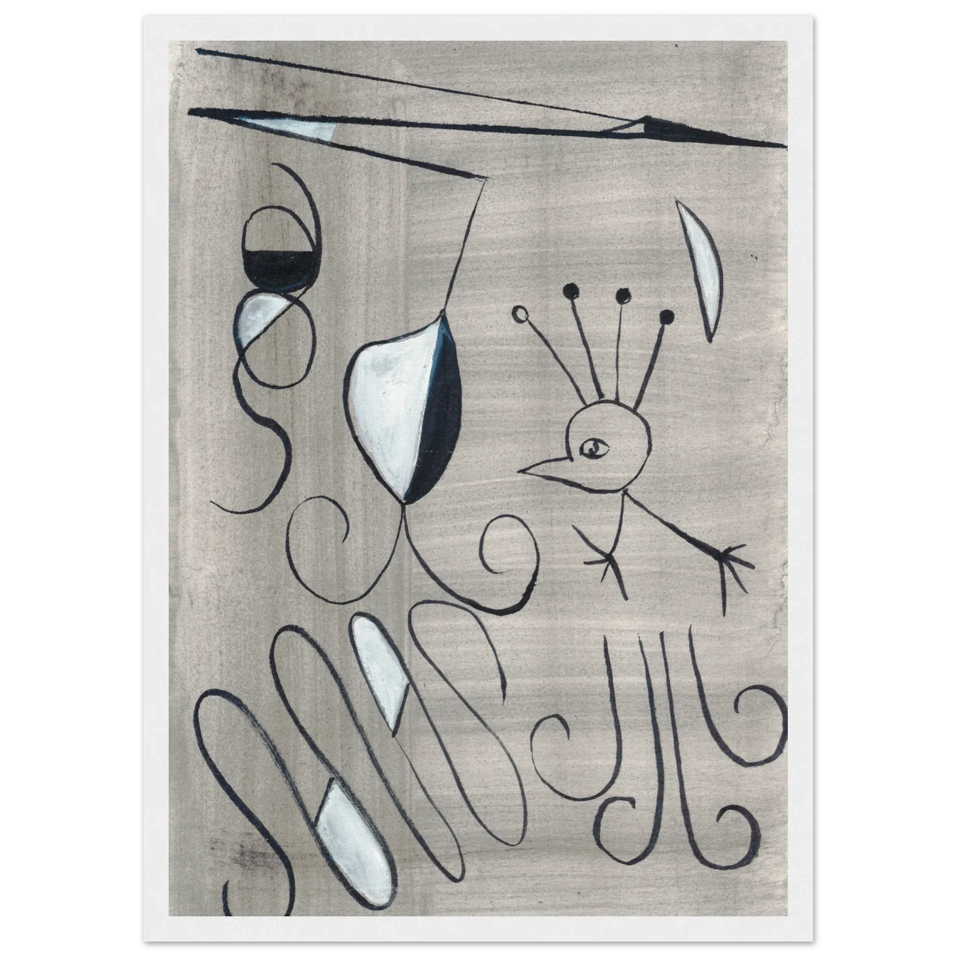 Affiche encadrée bois | Papier mat qualité musée | Aquarelle originale Laure Leprince - Laure Leprince - Artiste Peintre